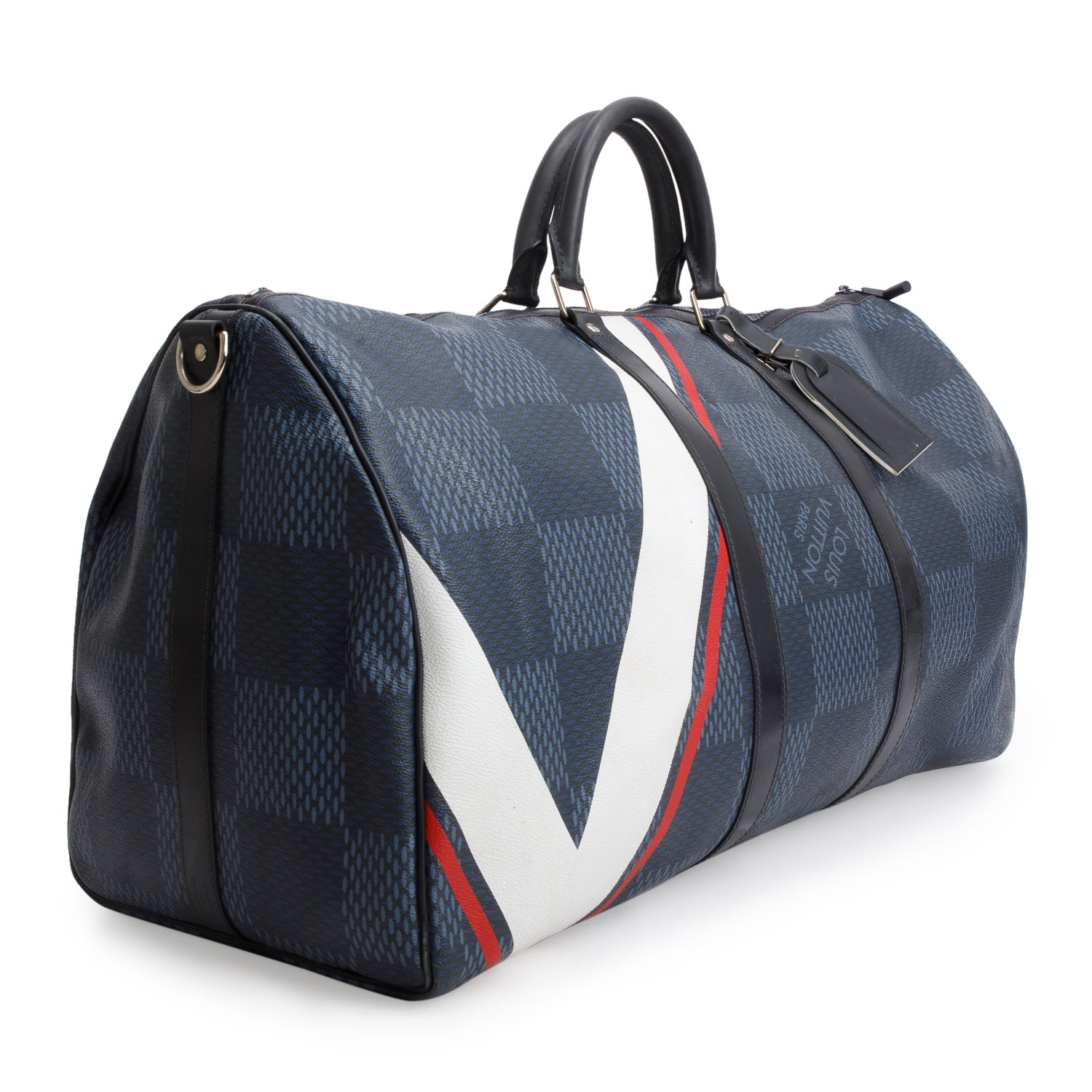 Louis Vuitton Damier Cobalt America's Cup Keepall Bandouliere 55