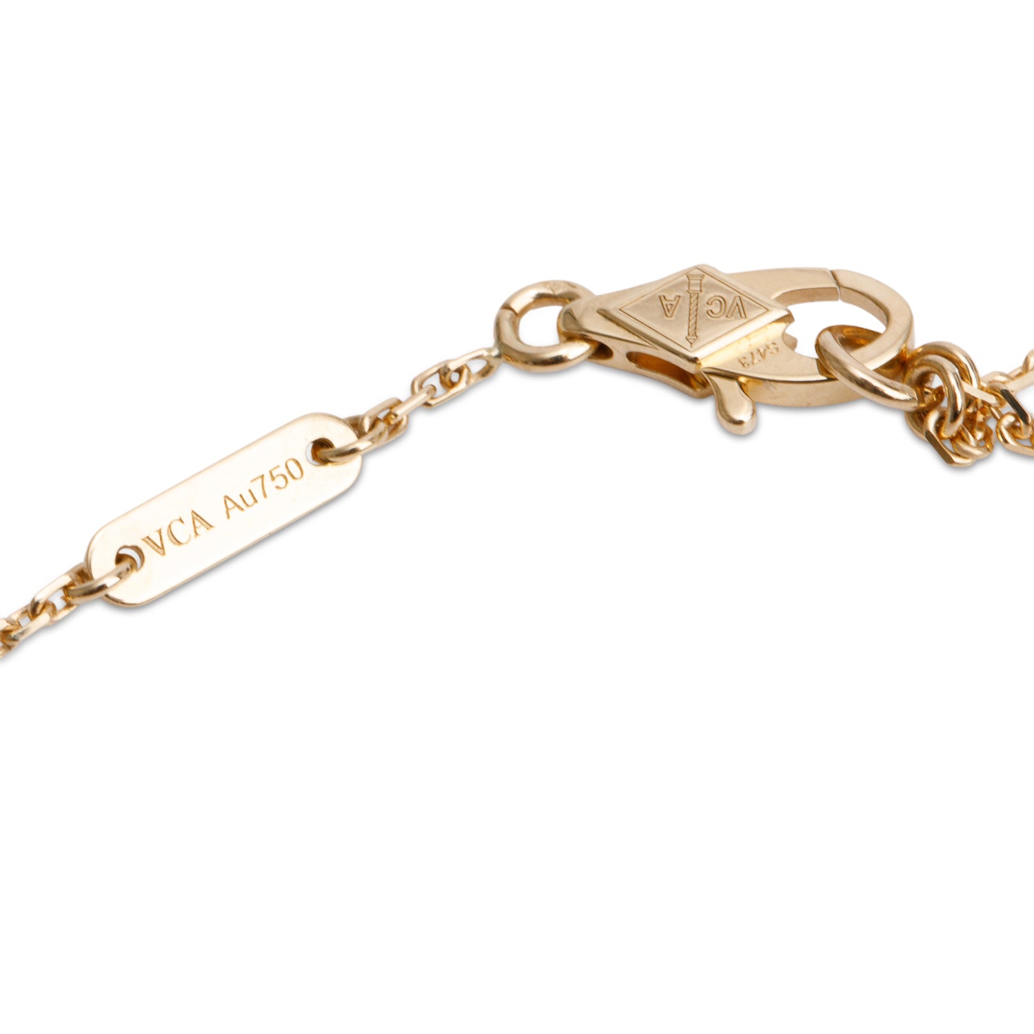 Van Cleef & Arpels 2025 18k Yellow Gold Mother of Pearl Sweet Butterflies Bracelet w/ Box & Certificate