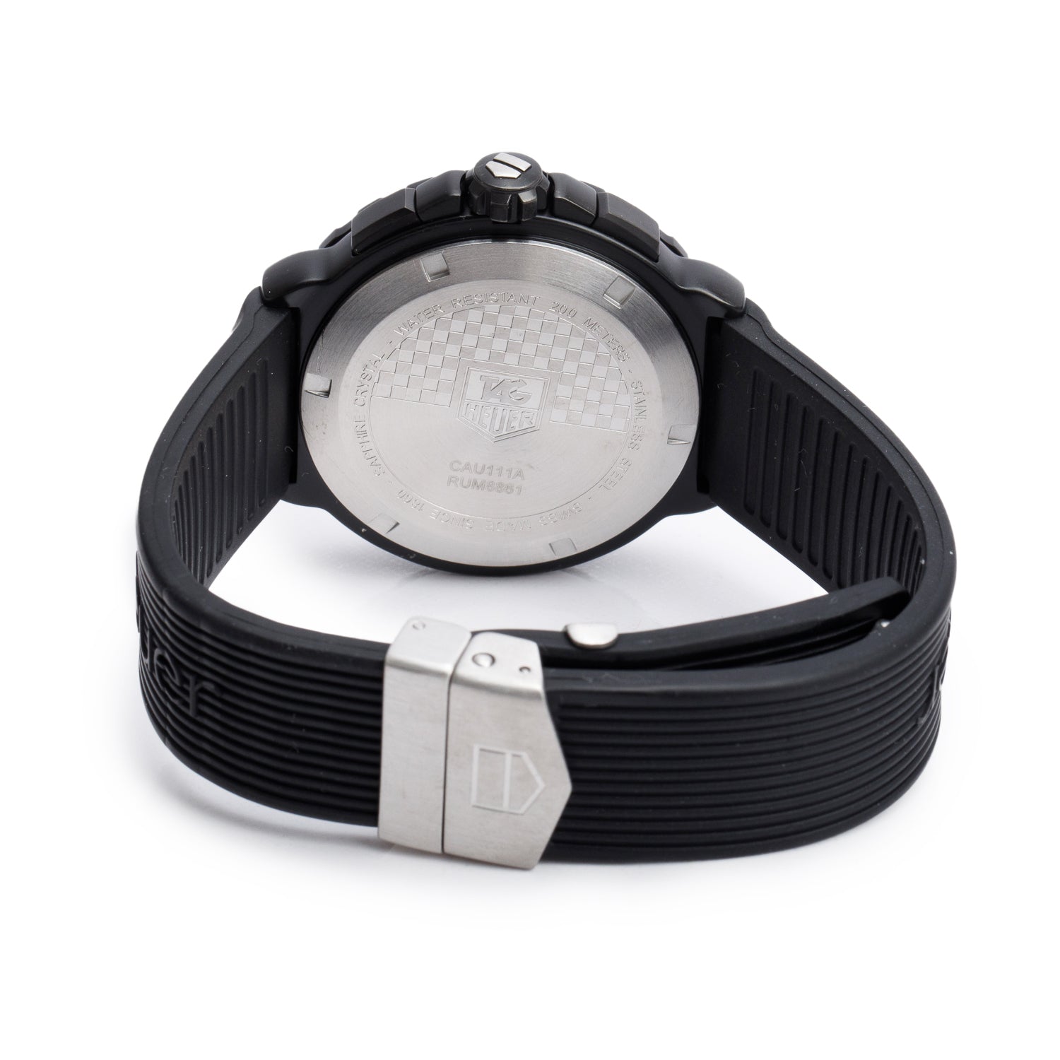 Tag Heuer Black PVD Stainless Steel Formula 1 42 MM Chronograph Quartz Watch Black Dial CAU111A