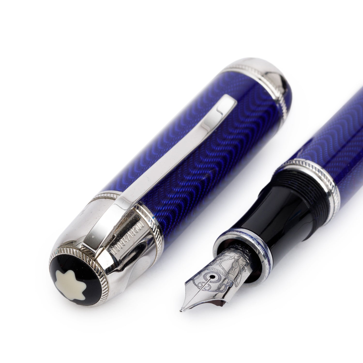 Montblanc Limited Edition Writer's Edition Jules Vernes 3 Piece Set Fountain Pen, Ballpoint Pen, Mechanical Pencil w/ Box & Papers