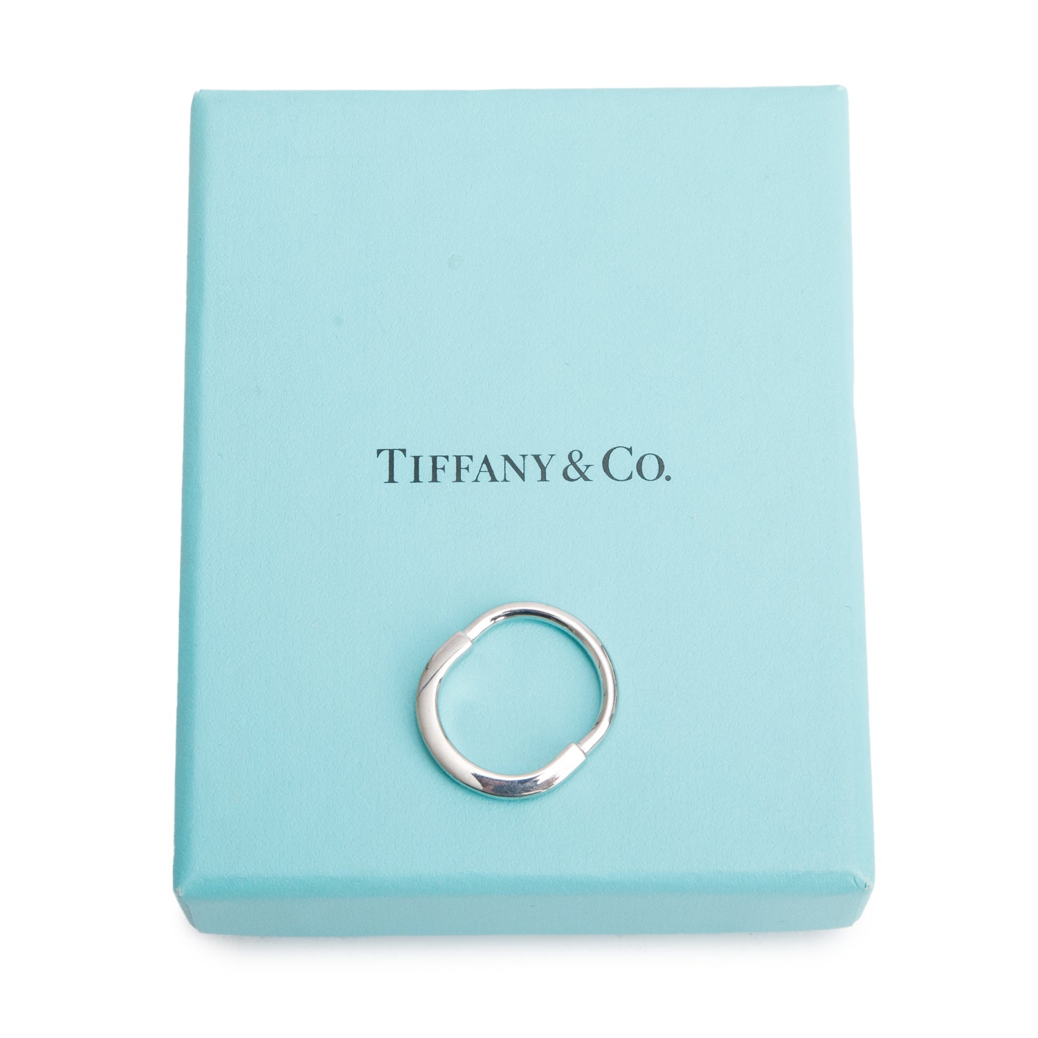 Tiffany & Co. 2025 18k White Gold Small Lock Pendant w/ Box & Receipt