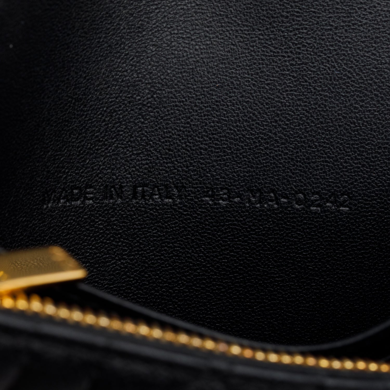 Christian Dior 2022 Black Supple Calfskin Caro Pouch w/ Chain