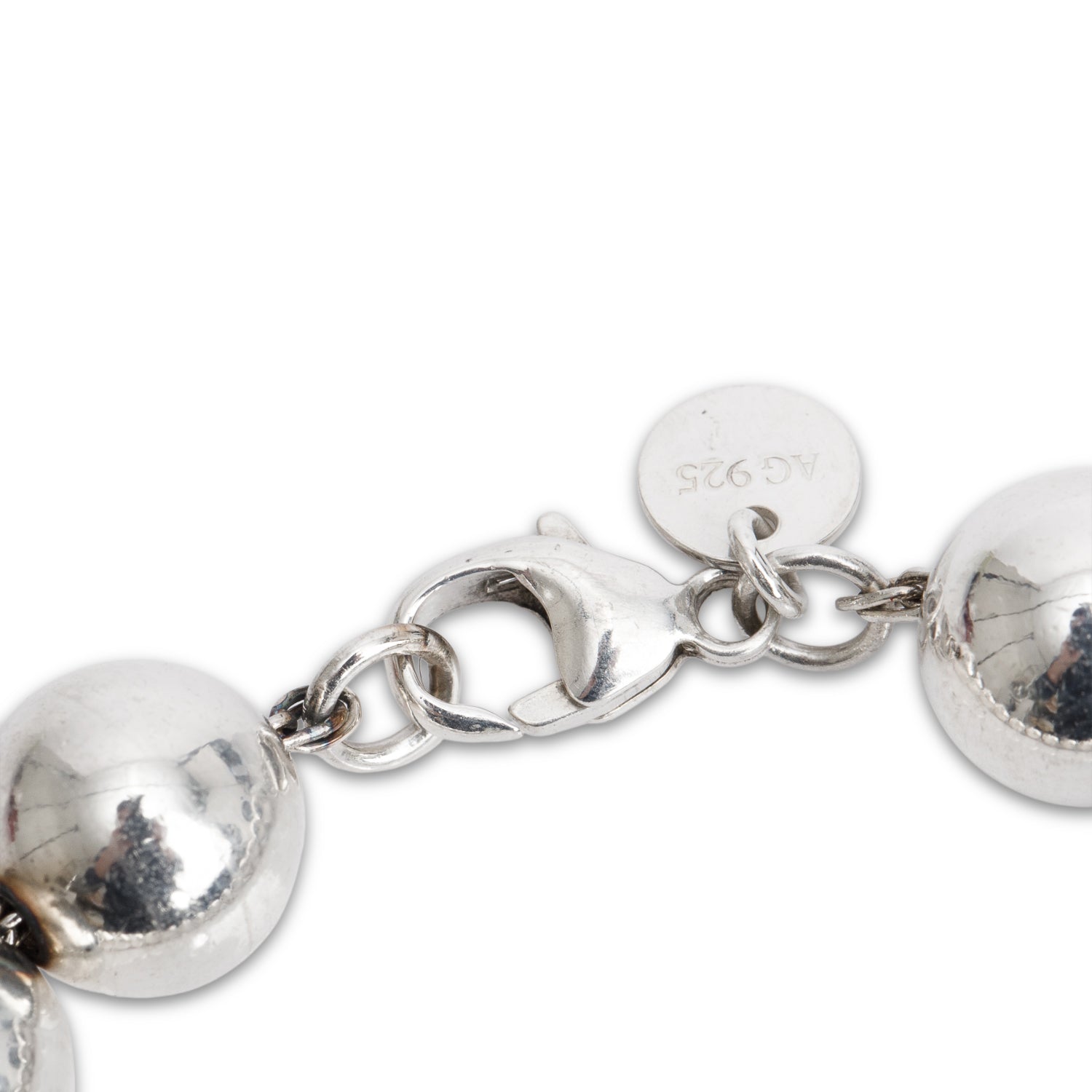 Tiffany & Co. Sterling Silver 10 MM HardWear Ball Bracelet