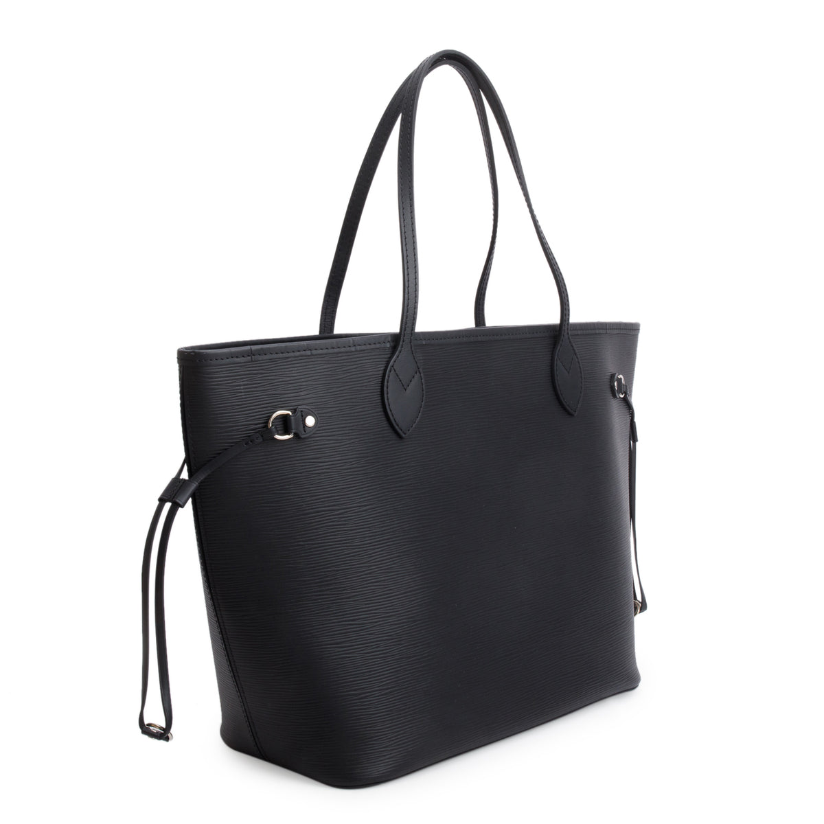 Louis Vuitton Black Epi Leather Neverfull MM w/ Pouch