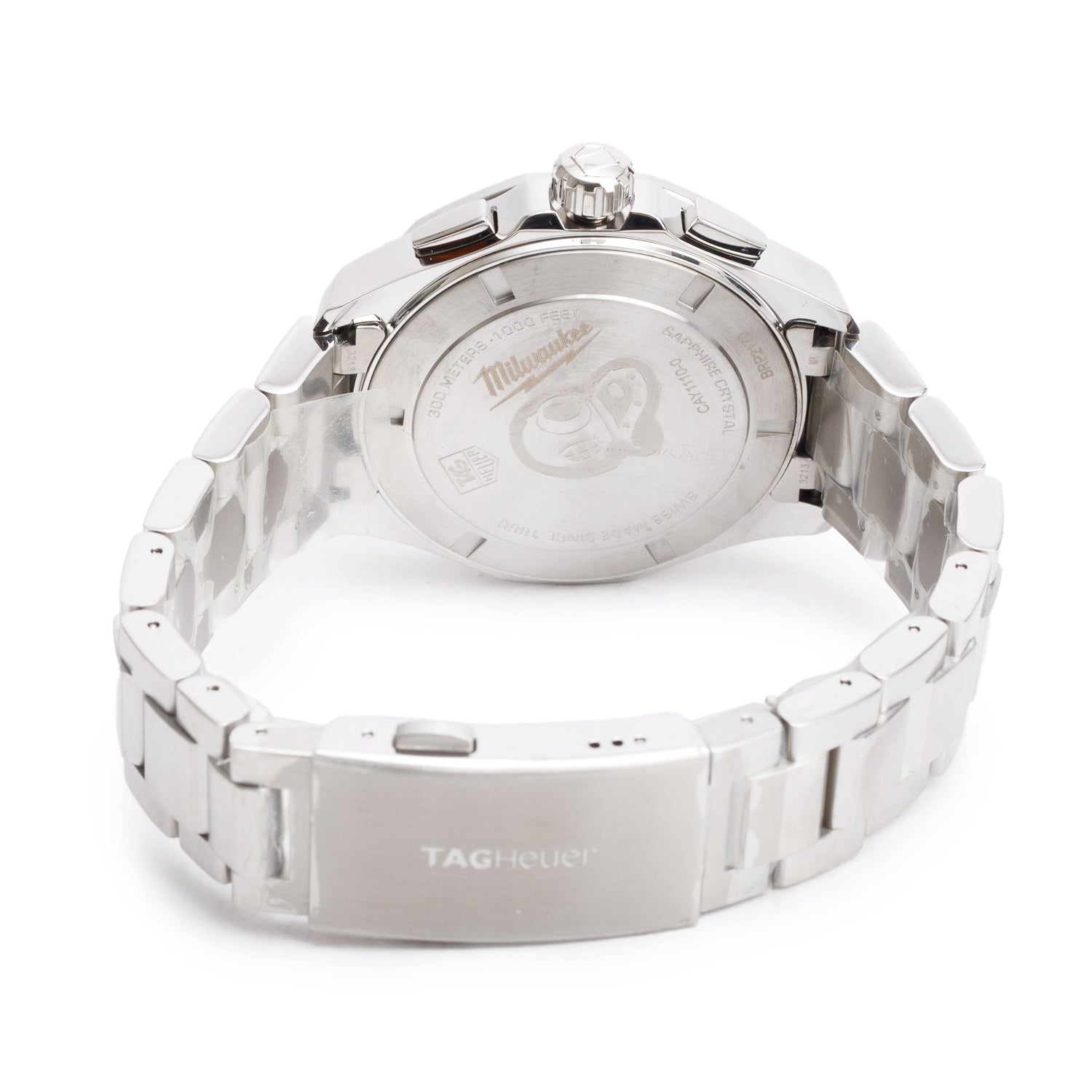 Tag Heuer Stainless Steel Aquaracer 43 MM Chronograph Watch CAY1110-0 w/ Box & Papers