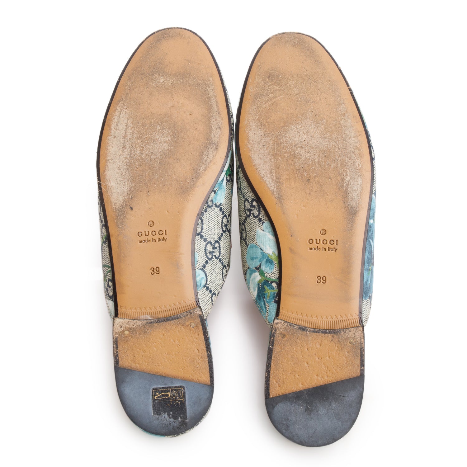 Gucci GG Supreme Blooms Princetown Mules, Size 39 w/ Box