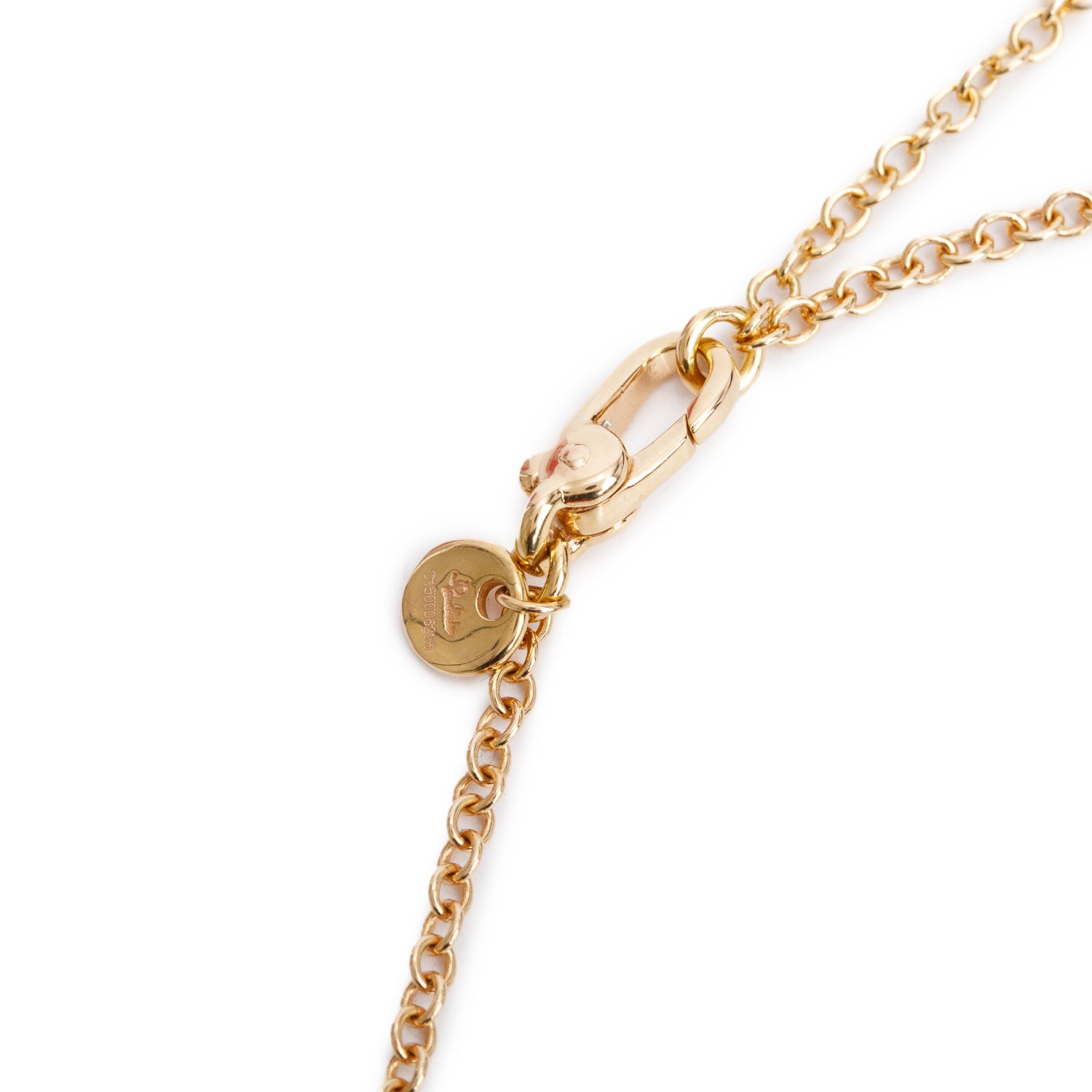 Pomellato 18k Rose Gold Amethyst & Tsavorite M'ama Non M'ama Pendant Necklace w/ Box