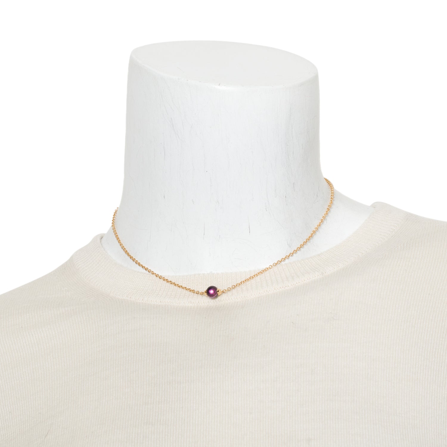 Pomellato 18k Rose Gold Amethyst & Tsavorite M'ama Non M'ama Pendant Necklace w/ Box