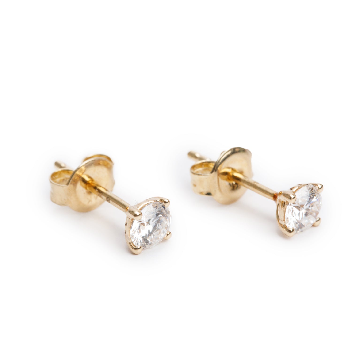 14k Yellow Gold 0.55 tcw. Diamond Stud Earrings