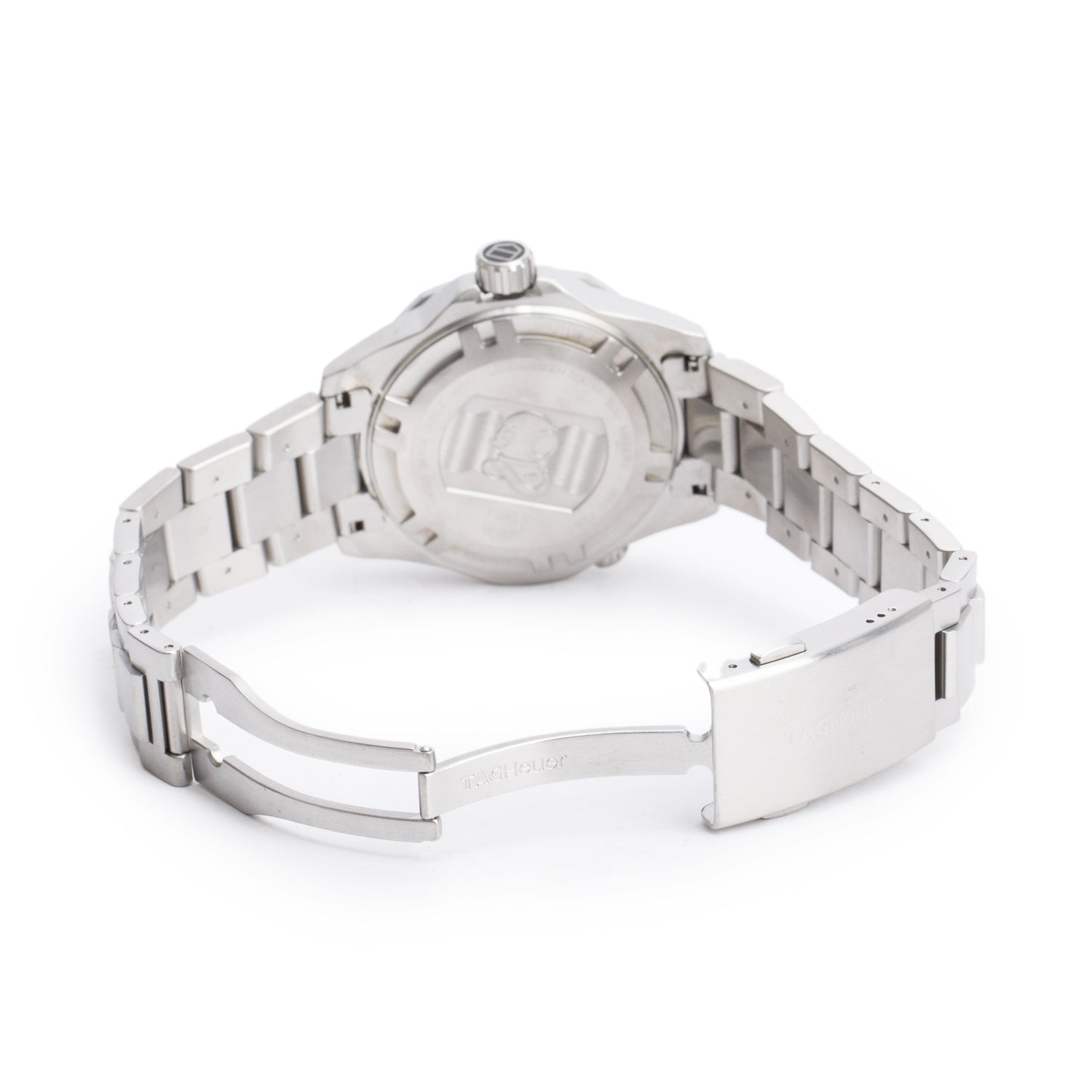 Tag Heuer Stainless Steel Aquaracer 43 mm Quartz Watch Black Dial WAJ1110 w/ Box & Papers