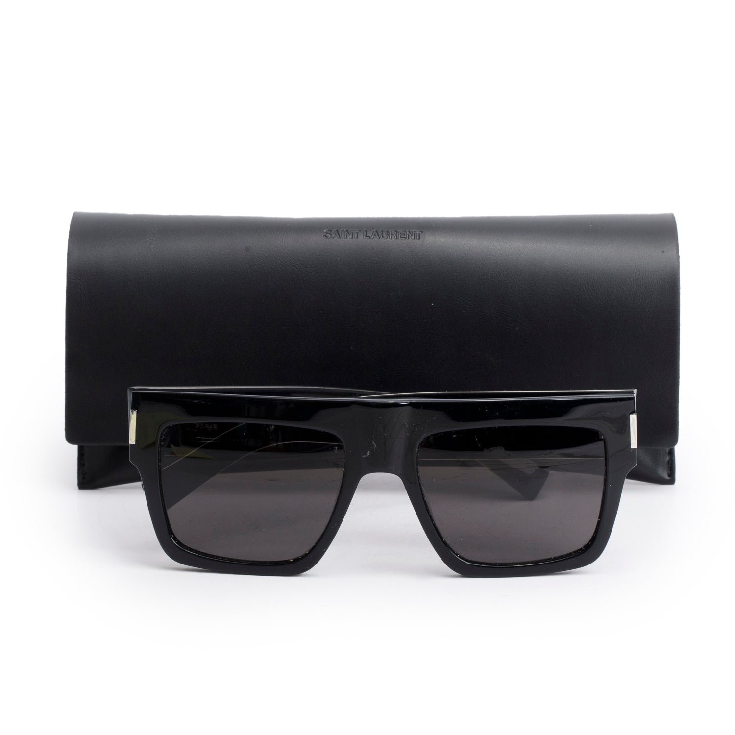 Saint Lauren SL 628 Acetate Square Sunglasses w/ Case