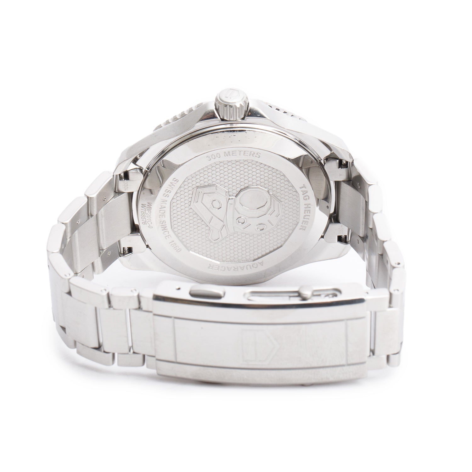 Tag Heuer Stainless Steel Aquaracer Professional 300M 43 MM Automatic Watch Silver Dial WBP201C-0 w/ Box & Papers