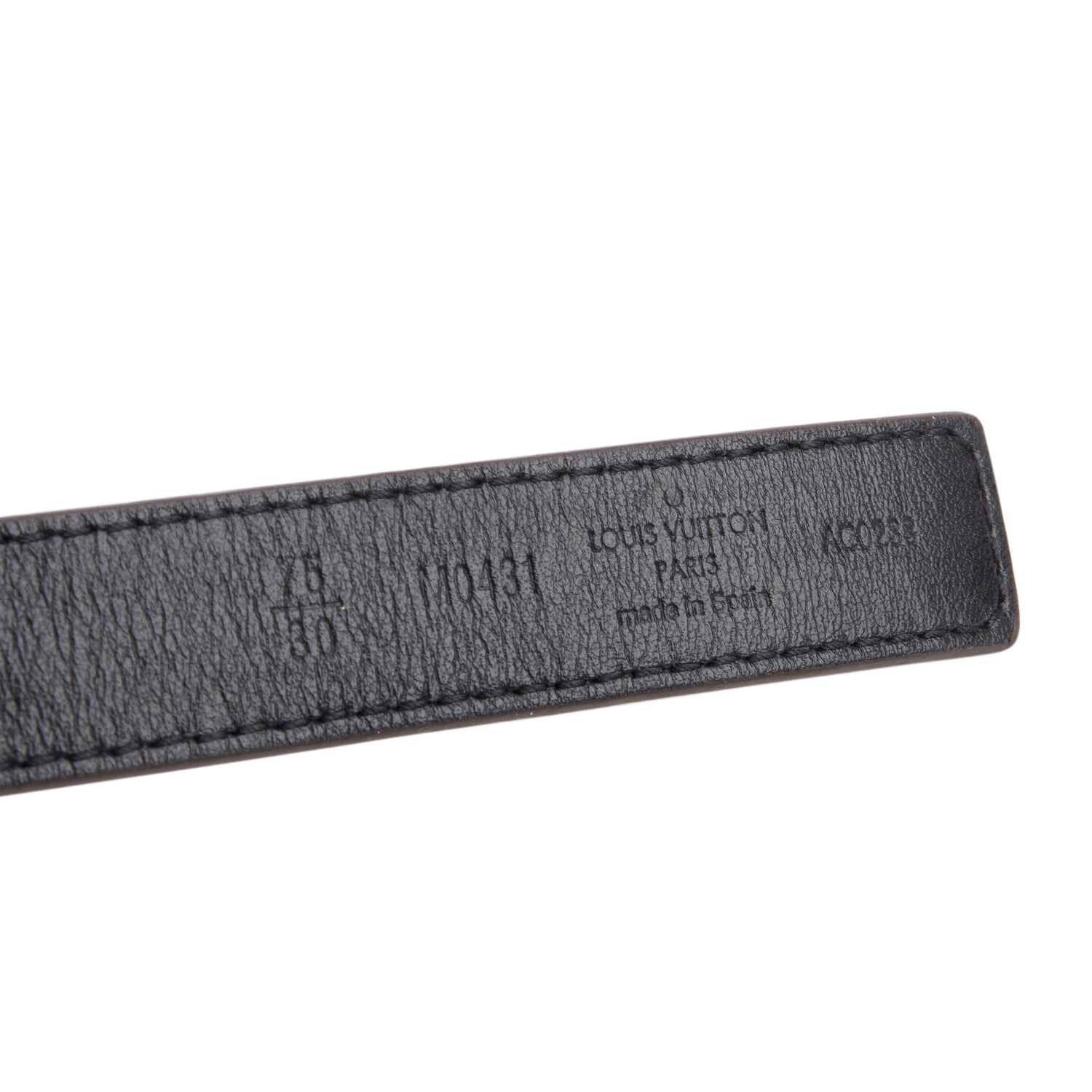 Louis Vuitton 2023 Monogram Black LV Initials Reversible Belt 75 30