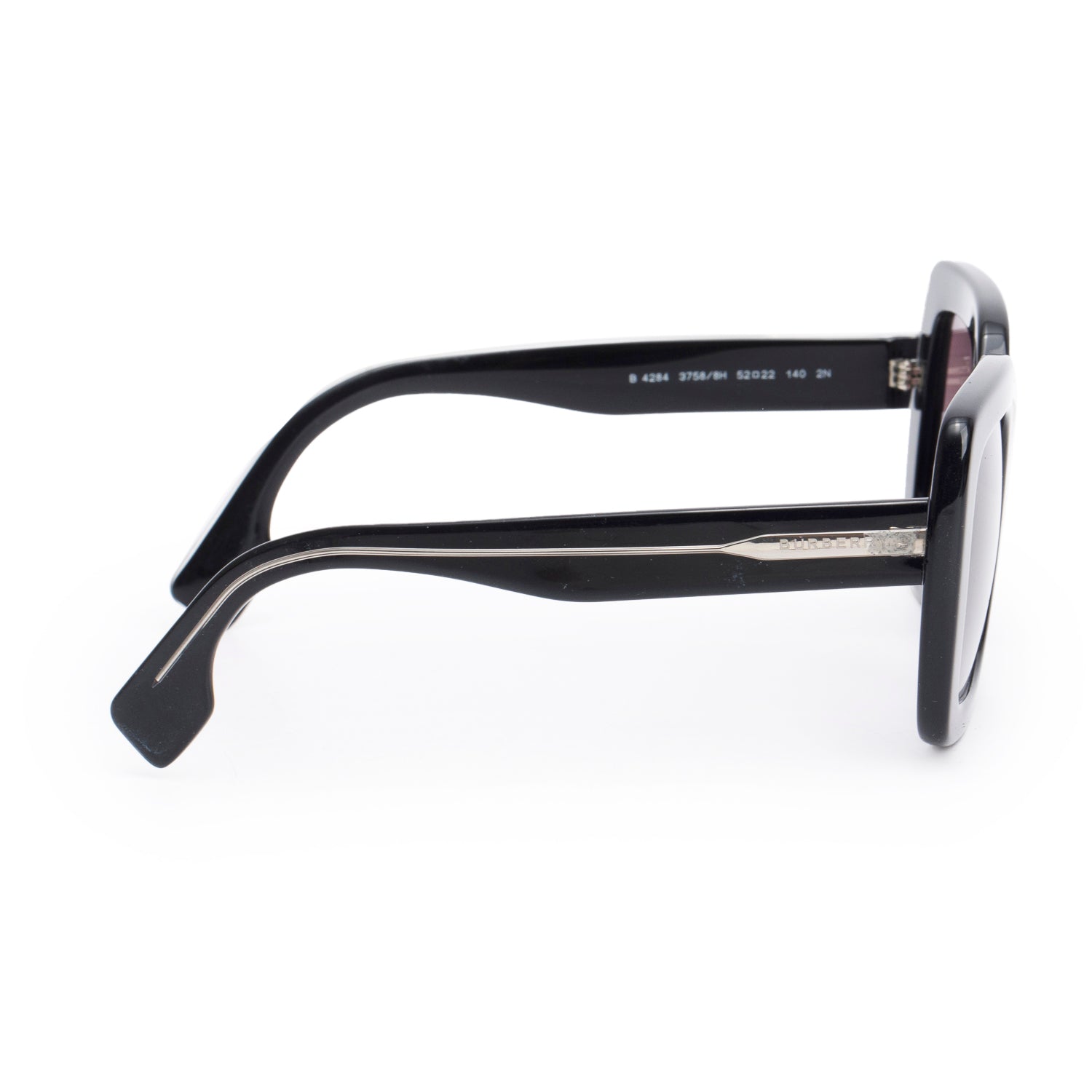 Burberry B 4284 Black Acetate Square Sunglasses w/ Case