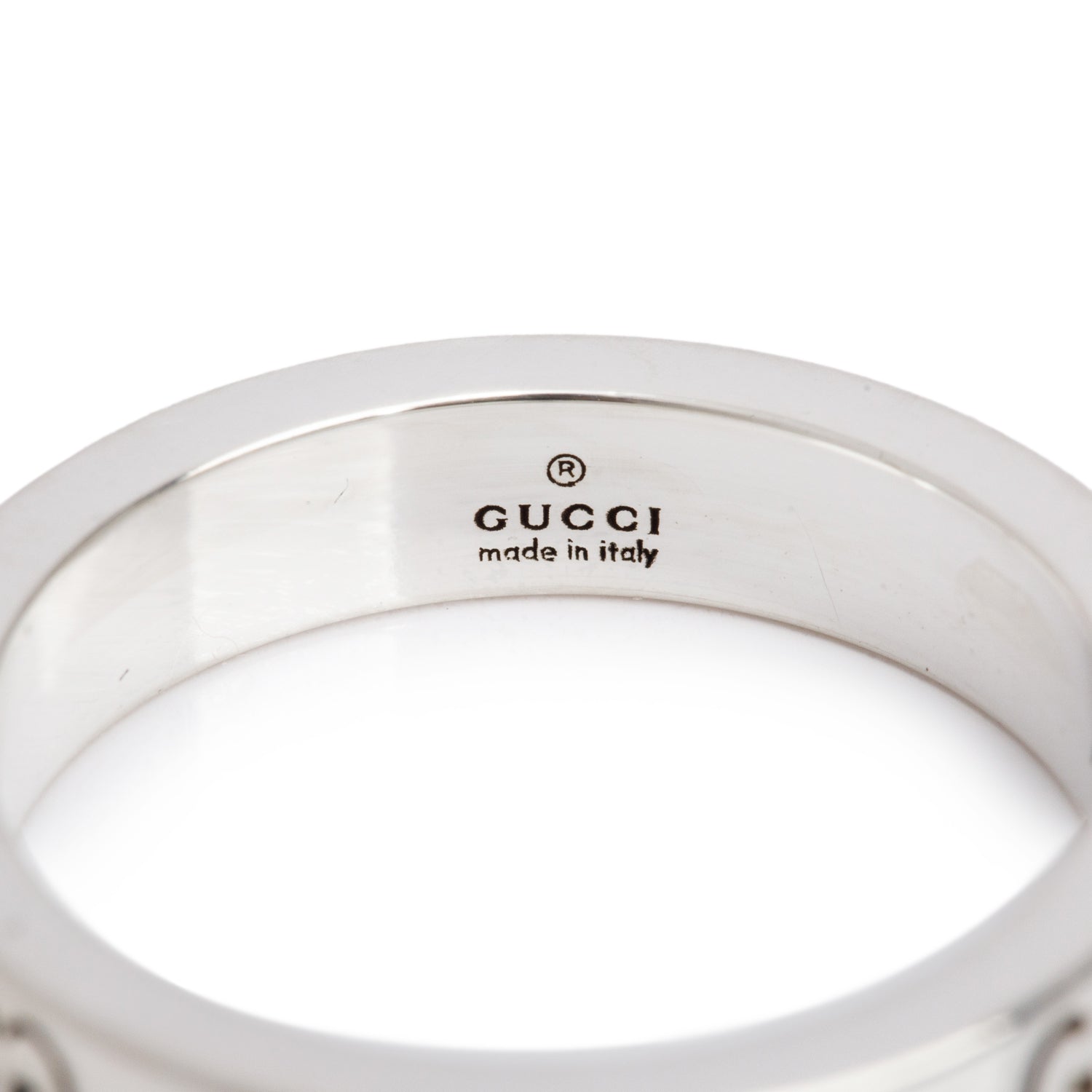 Gucci Sterling Silver Ghost Ring, Size 14 6.75