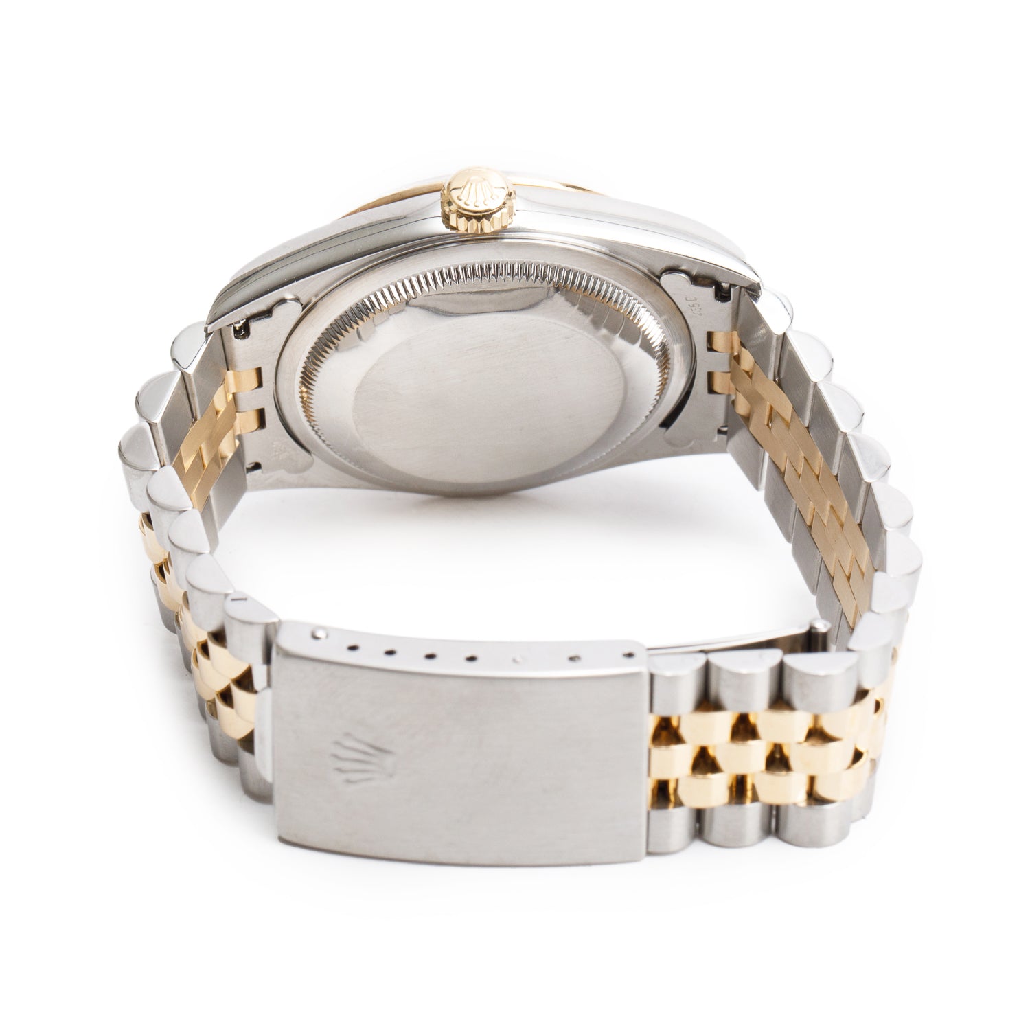 Rolex Stainless Steel & 18k Yellow Gold Datejust 36 MM Automatic Watch White Dial 16233 w/ Box & Papers