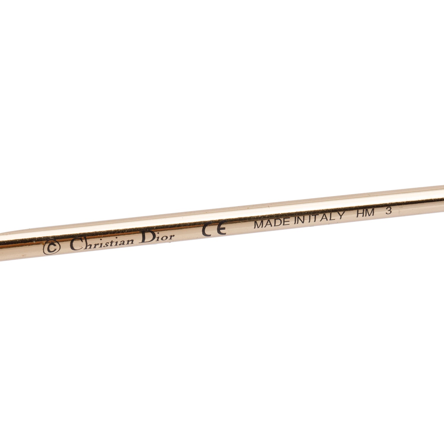 Christian Dior Gold Black Diorsplit1 Mirrored Aviator Sunglasses w/ Case