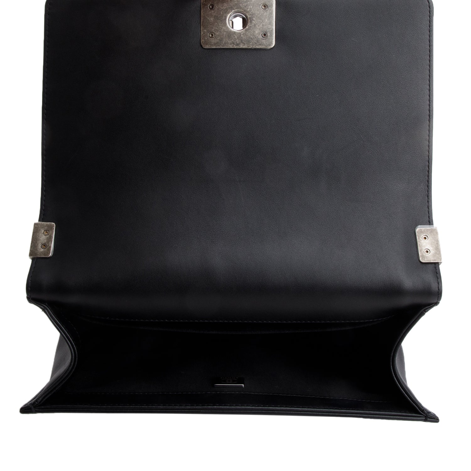 Chanel 2021 Black Quilted Lambskin Leather Medium Boy Bag w/ Box & Receipt