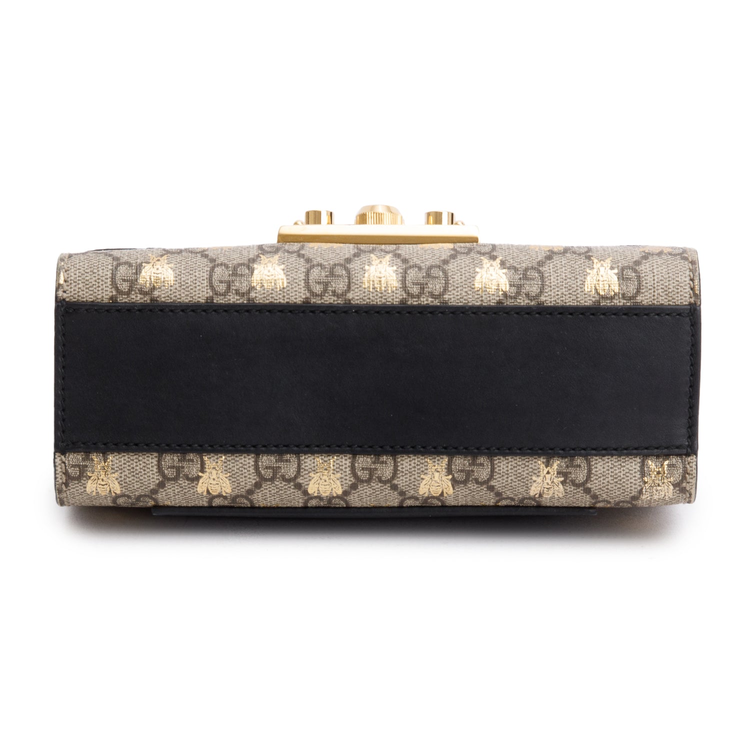 Gucci GG Supreme Monogram Bees Small Padlock Bag w/ Box