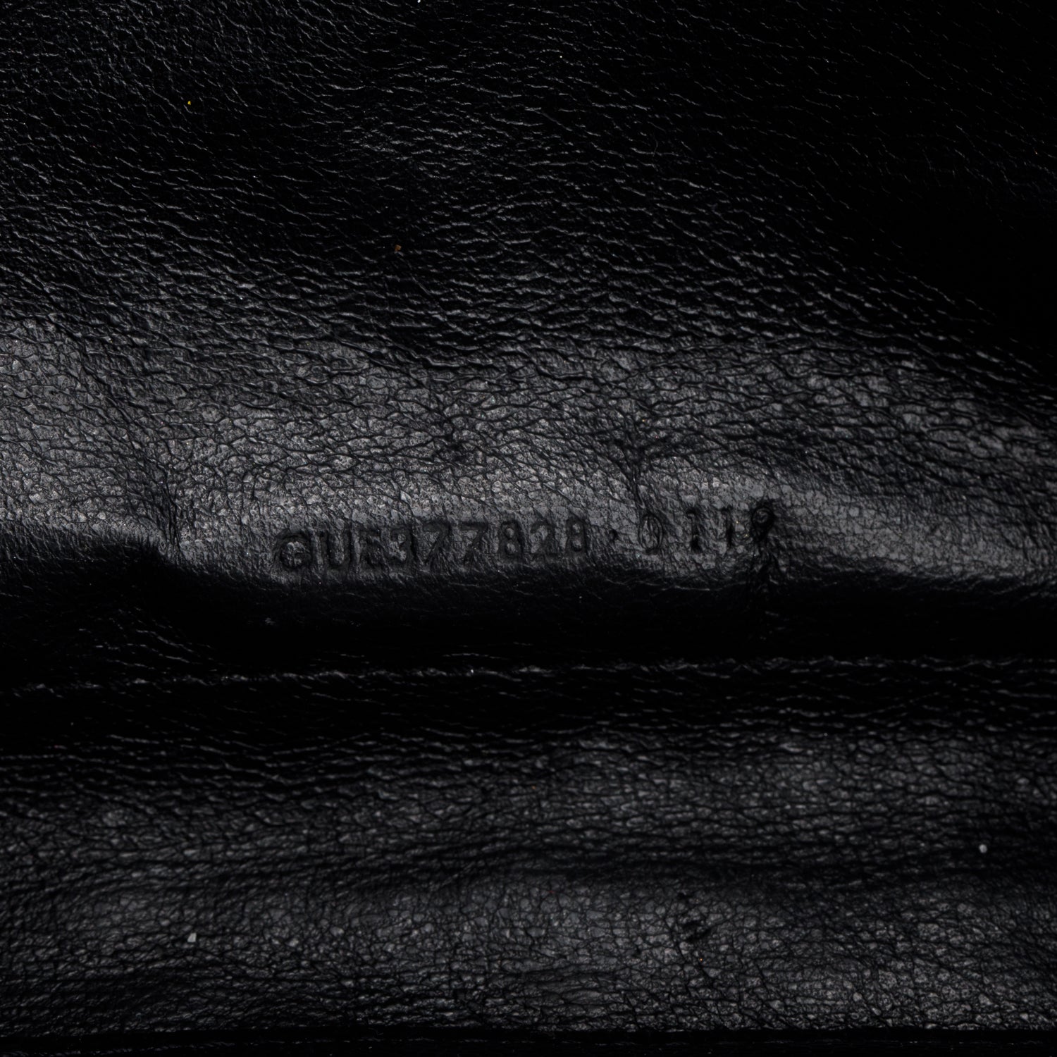 Saint Laurent Black Grain de Poudre Matelasse Chevron Cassandre Chain Wallet w/ Box & Receipt