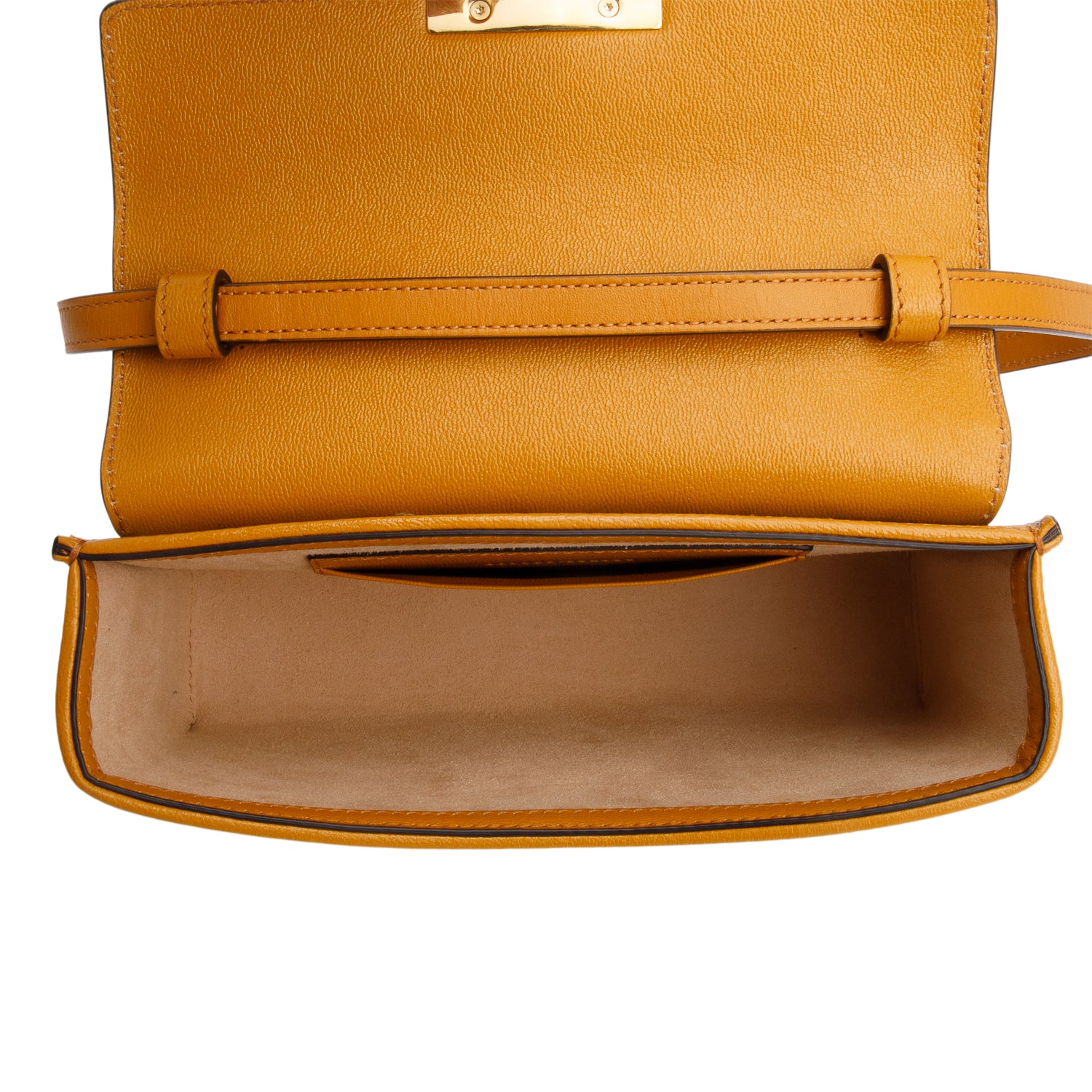 Gucci 2022 GG Supreme Monogram Calfskin Mini Padlock Top Handle Bag w/ Box, Strap & Receipt