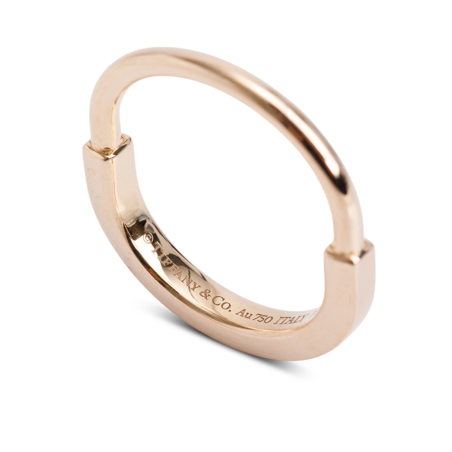 Tiffany & Co. 18k Rose Gold Small Lock Pendant