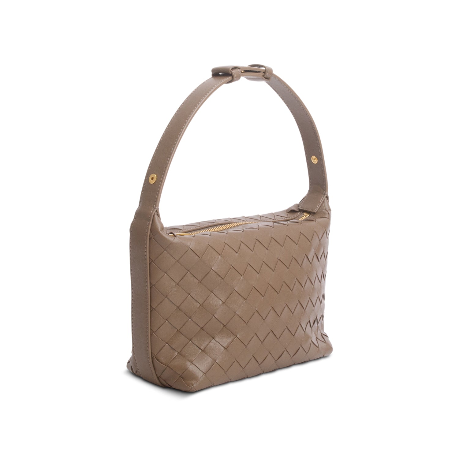 Bottega Veneta Brown Calfskin Nappa Intrecciato Mini Wallace