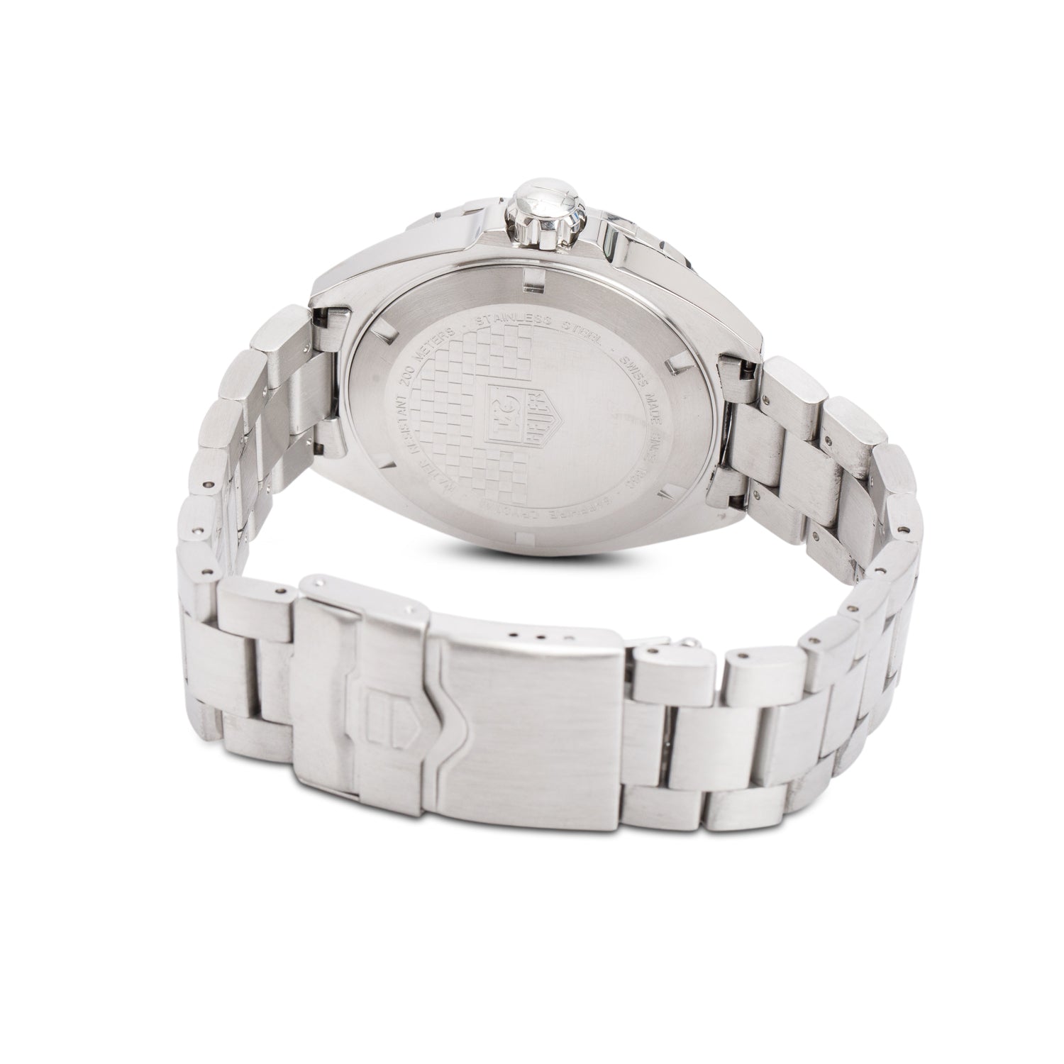 Tag Heuer Stainless Steel Formula 1 41 MM Quartz Watch Black Dial WAZ1112