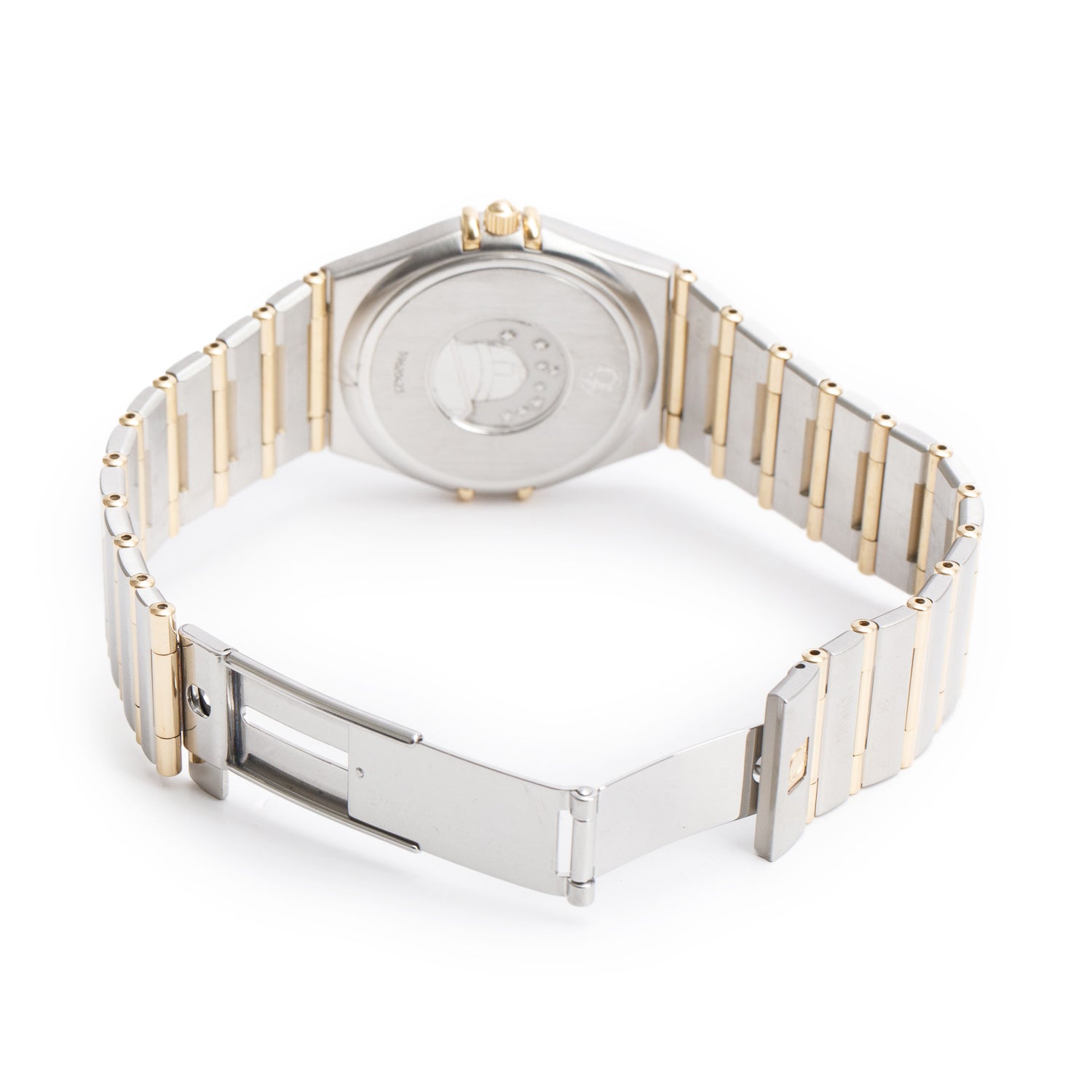 Omega Stainless Steel & 18k Yellow Gold Constellation 34 MM Quartz Watch Silver Dial w/ Box & Papers