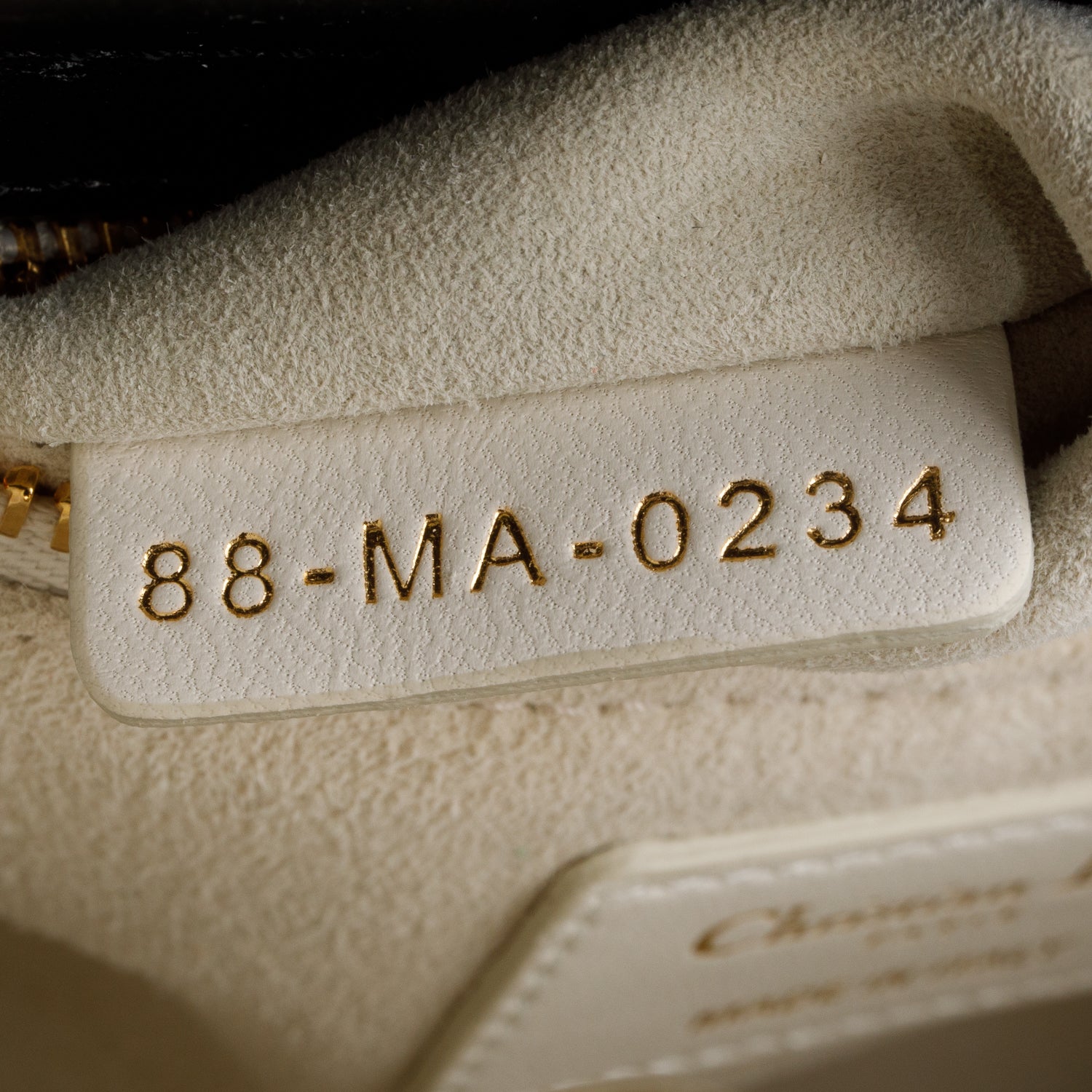 Christian Dior 2024 White Black Lambskin Cannage Mini Lady Dior w/ Strap