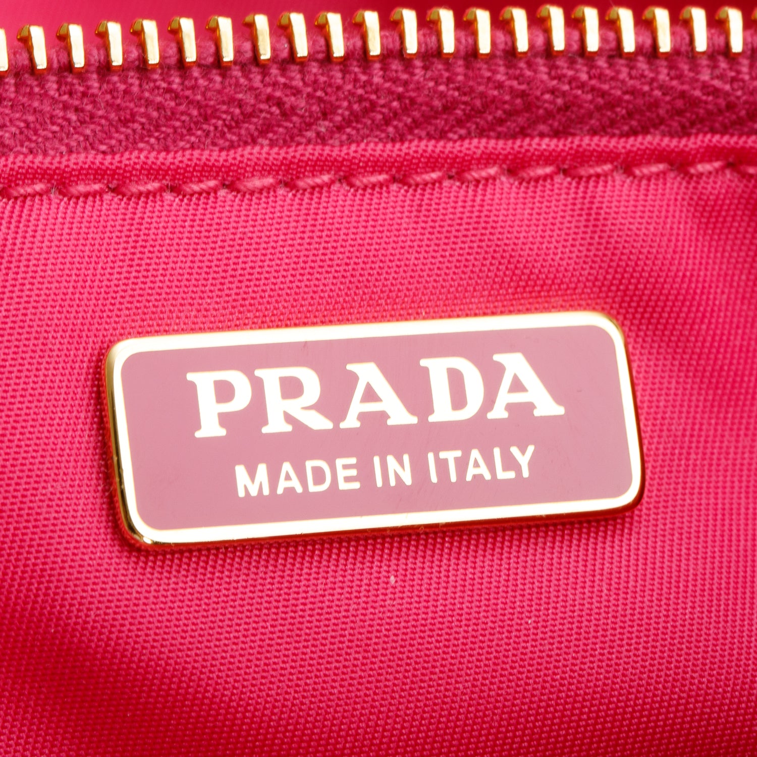 Prada Pink Tessuto Nylon Flap Chain Shoulder Bag
