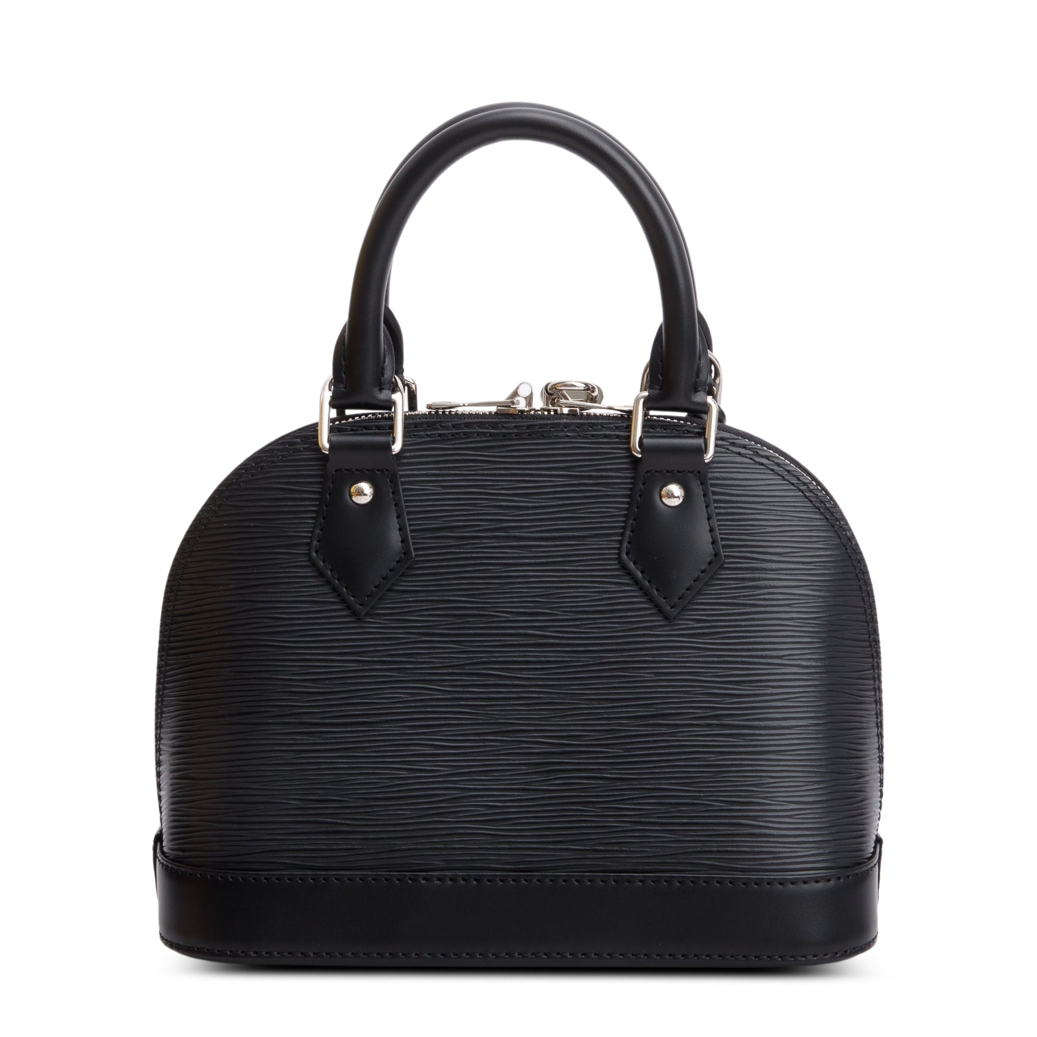 Louis Vuitton Black Epi Leather Alma BB w/ Box & Strap