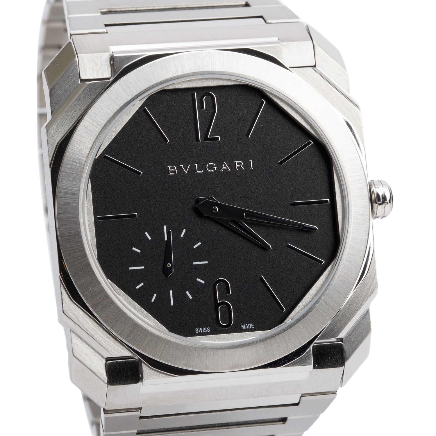 BVLGARI 2022 Stainless Steel Octo Finissimo 40 MM Automatic Watch Back Dial w/ Box & Papers