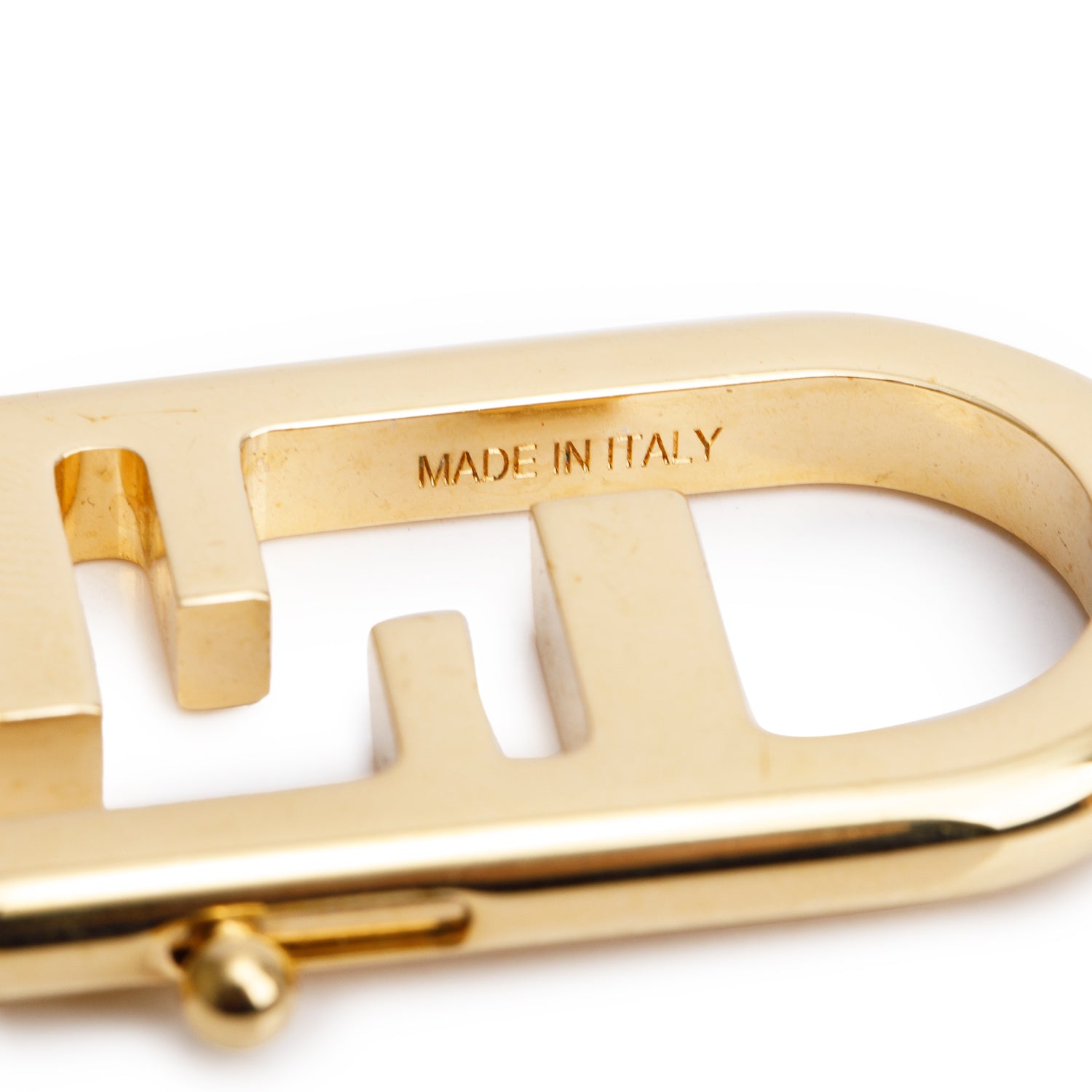 Fendi Gold Tone Strap You Chain Strap w/ Box