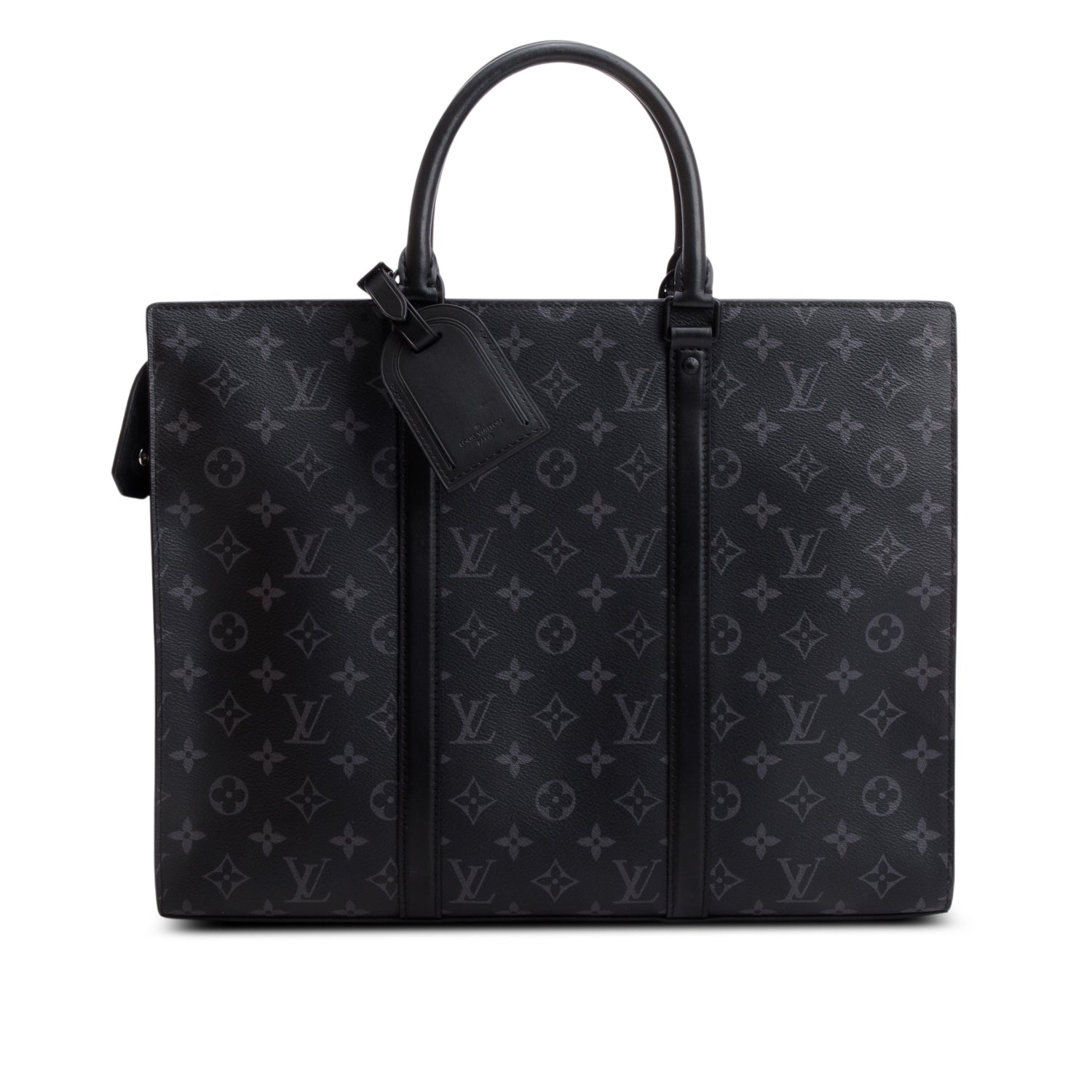 Louis Vuitton Monogram Eclipse Sac Plat 24h w/ Box & Strap
