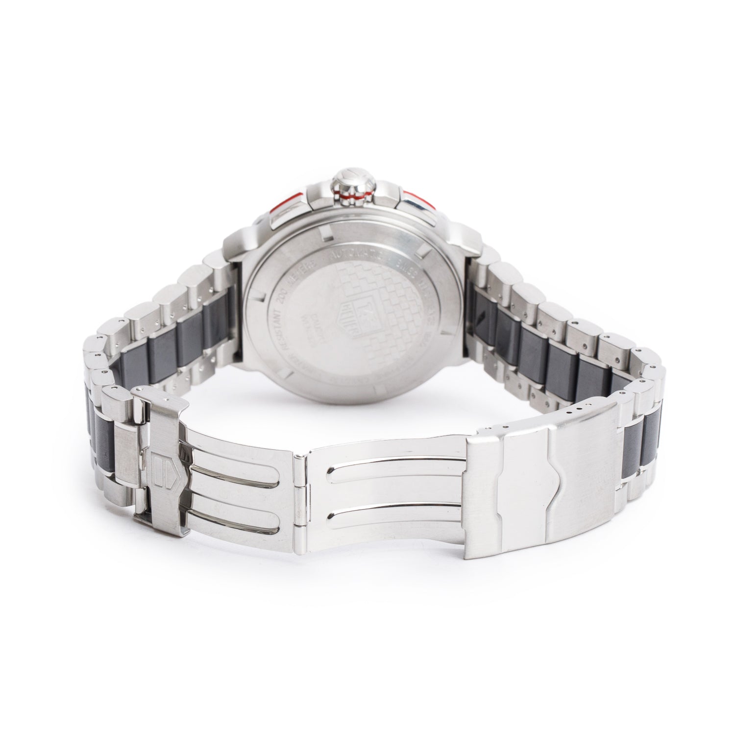 Tag Heuer Stainless Steel & Grey Ceramic Formula 1 Automatic Chronograph 44 mm Watch Grey Dial CAU2011
