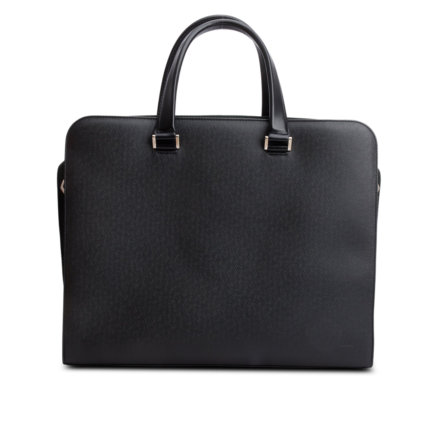 Louis Vuitton Black Taiga Leather Nevski Briefcase Ardoise w/ Box & Strap