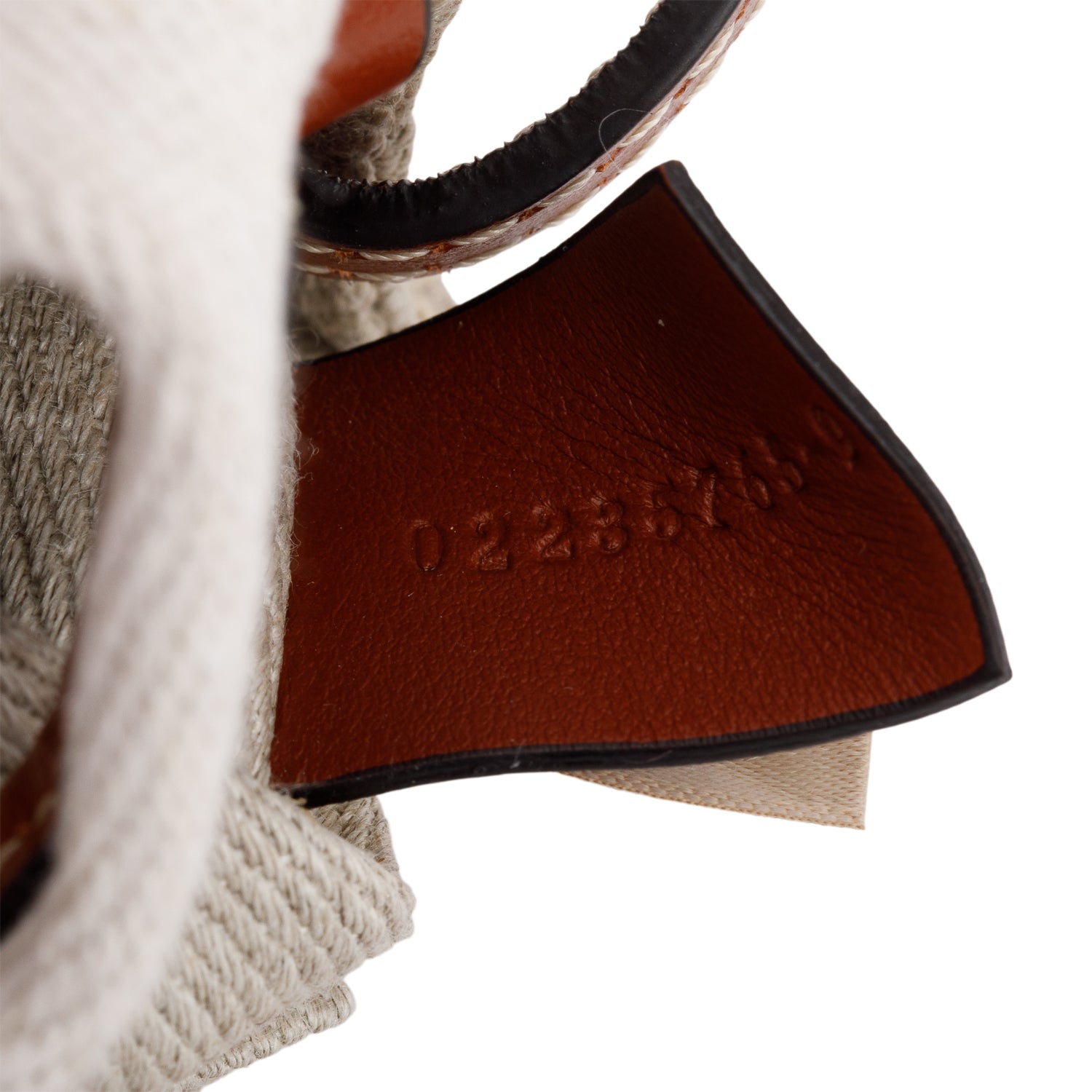 Chloe Beige Cotton Calfskin Mini Woody Ribbon Tote w/ Box