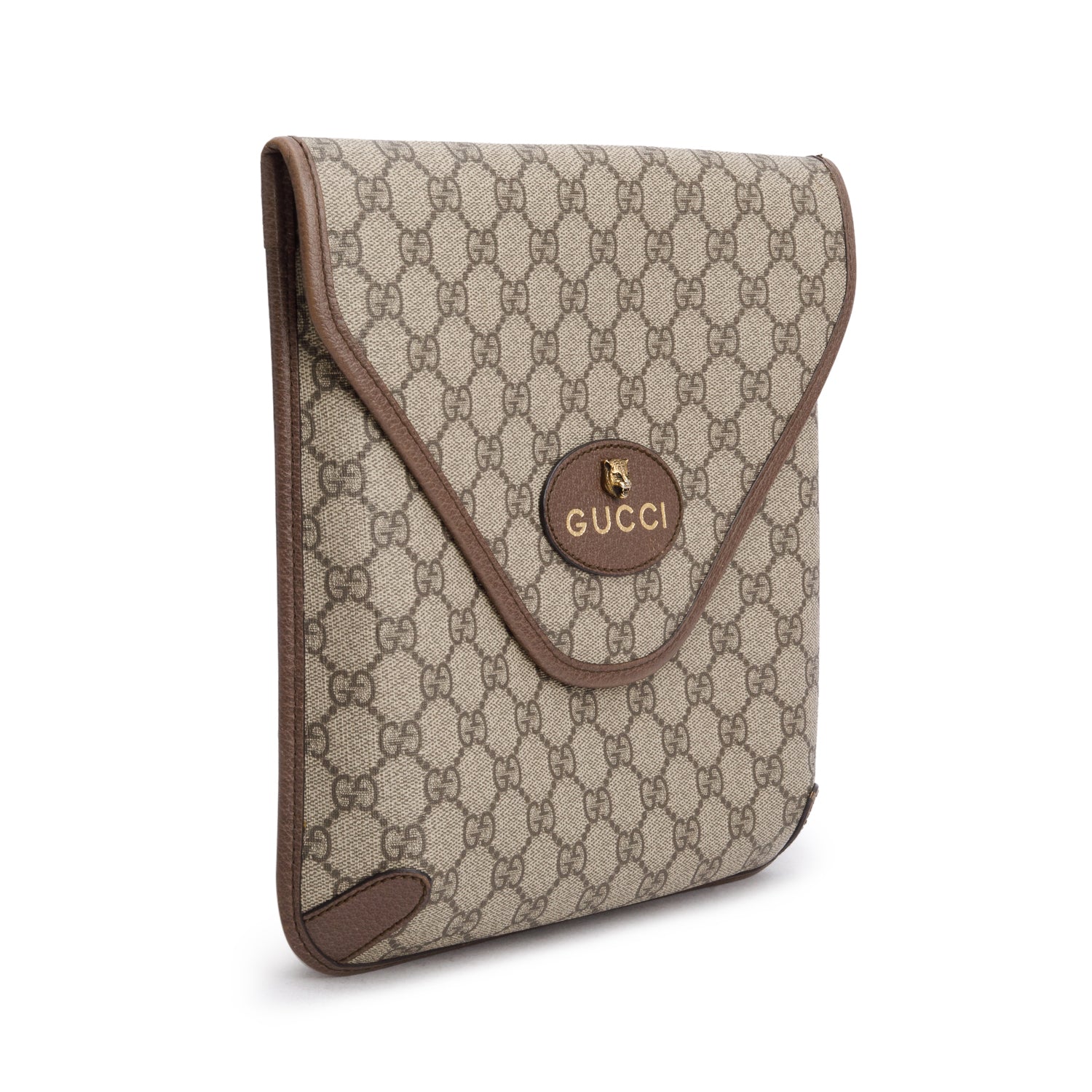 Gucci GG Supreme Monogram Web Medium Neo Vintage Flap Messenger Bag