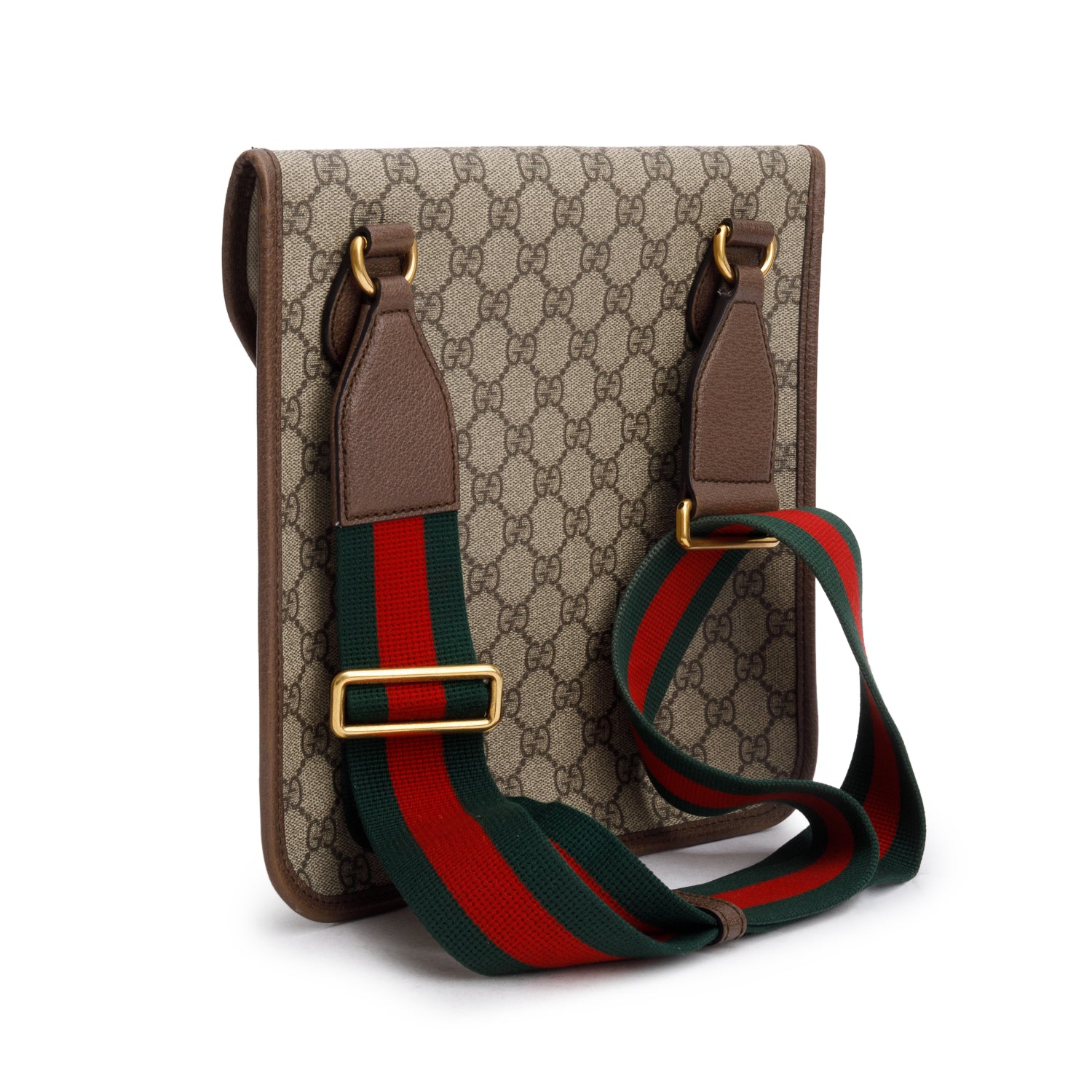 Gucci GG Supreme Monogram Web Medium Neo Vintage Flap Messenger Bag