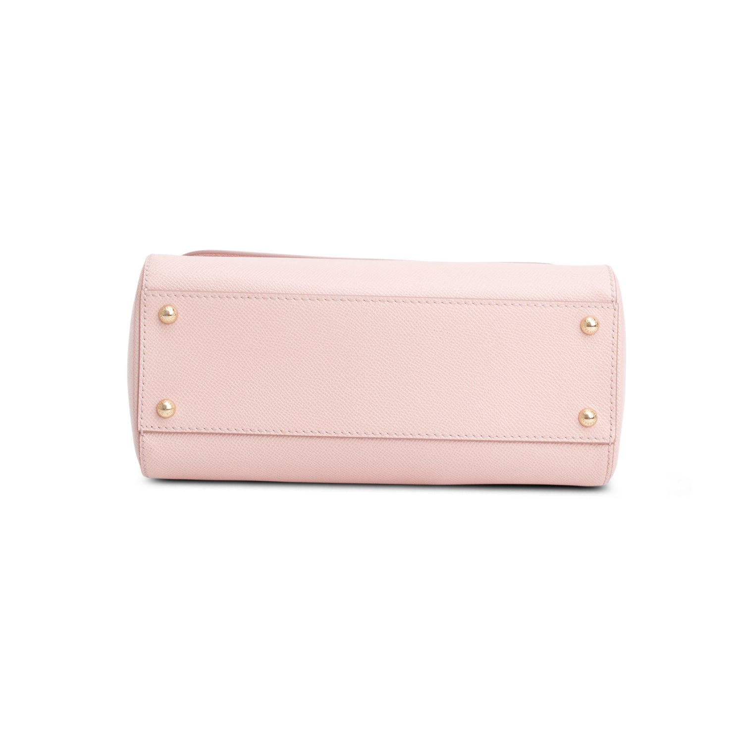 Dolce & Gabanna Pink Dauphine Calfskin Large Sicily Handbag w/ Strap