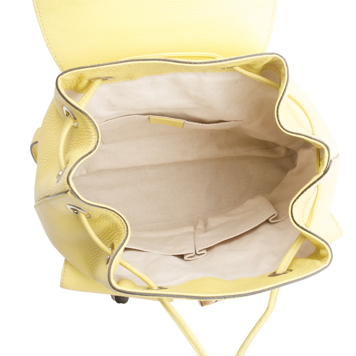 Gucci Green Cellaries Calfskin Medium Bamboo Backpack