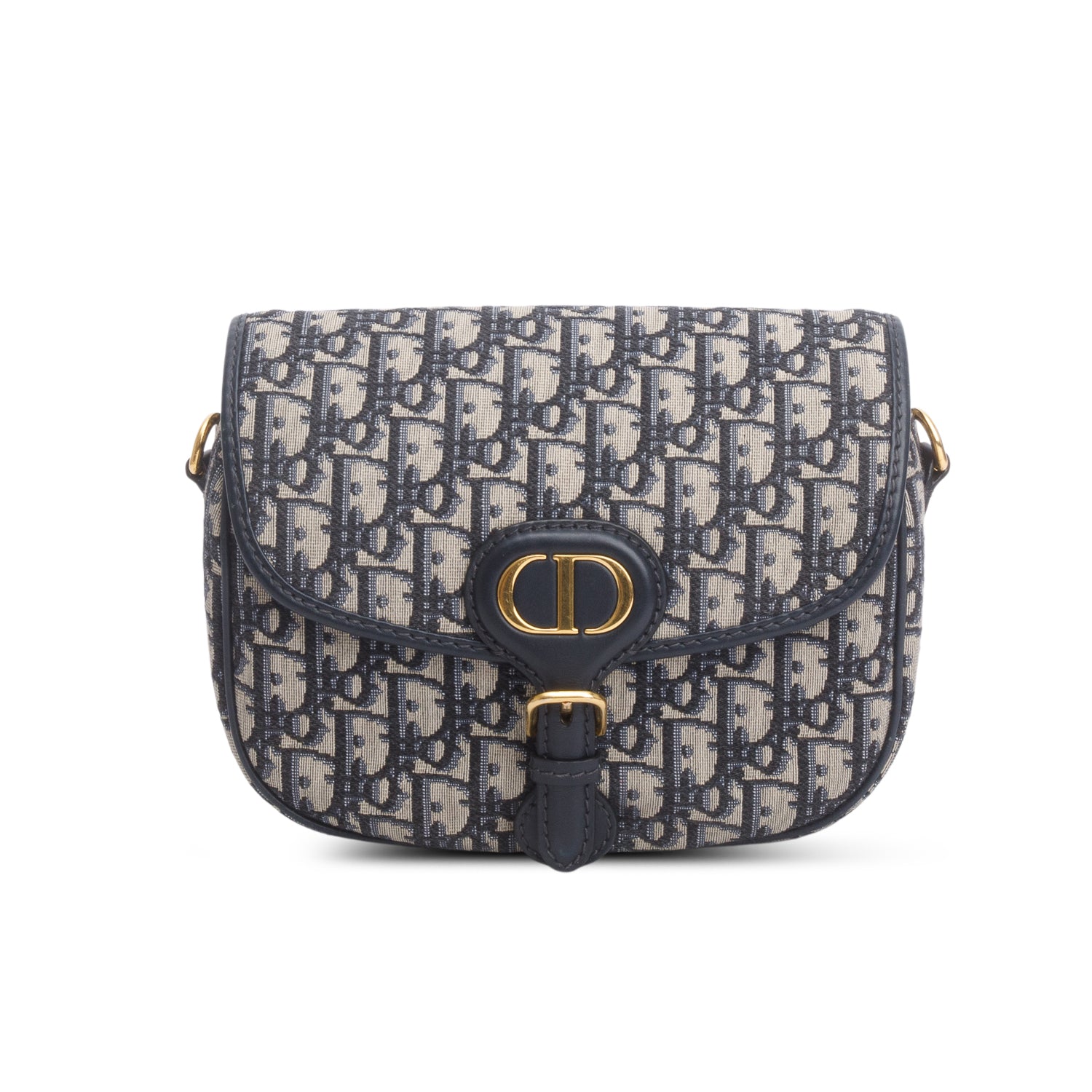 Christian Dior 2020 Blue Oblique Jacquard Medium Bobby Bag