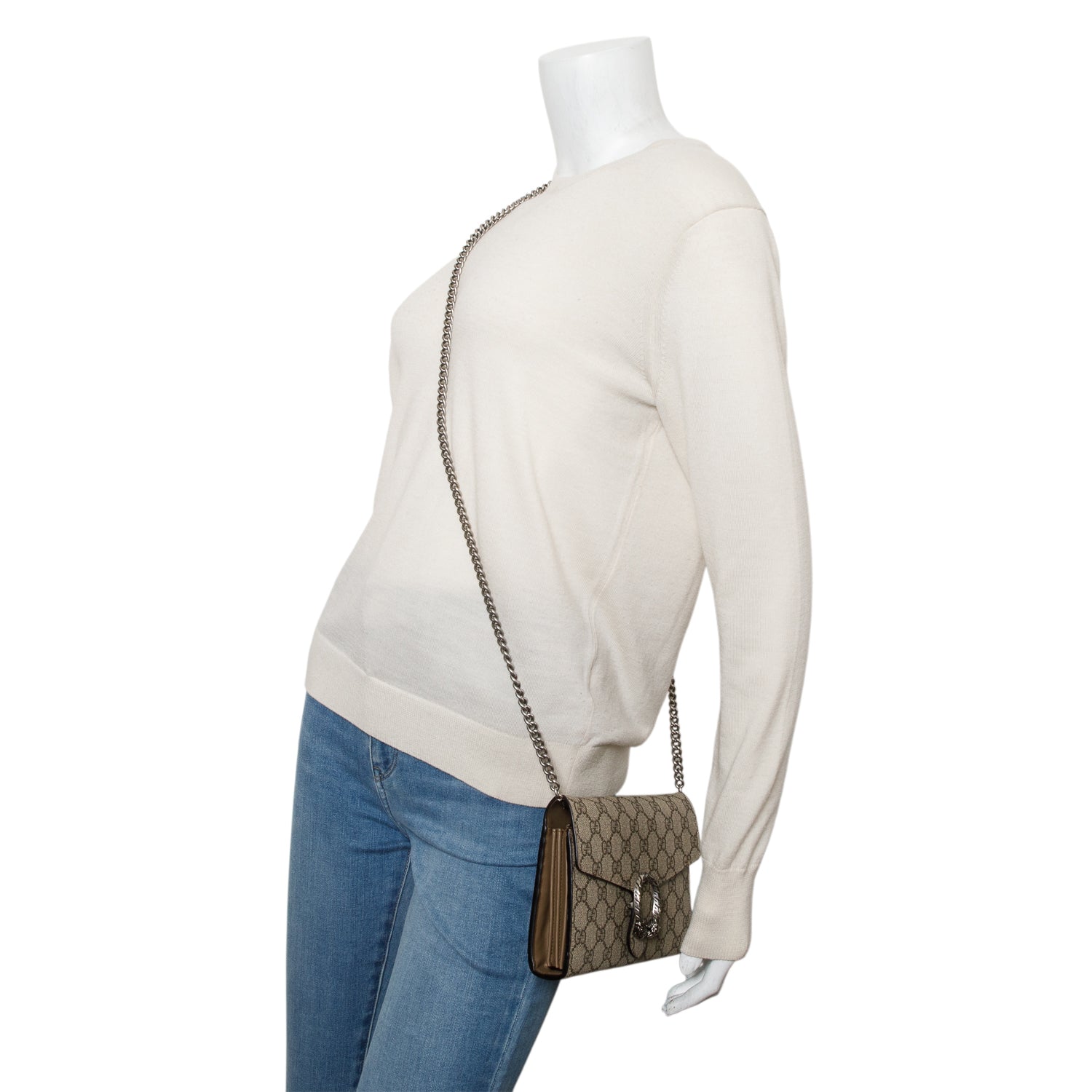 Gucci Dionysus GG Supreme Wallet on Chain