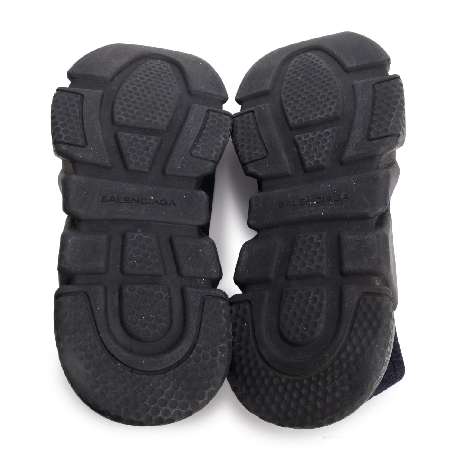 Balenciaga Navy Knit Speed Trainer Sock Sneaker, Men's Size 10 w/ Box