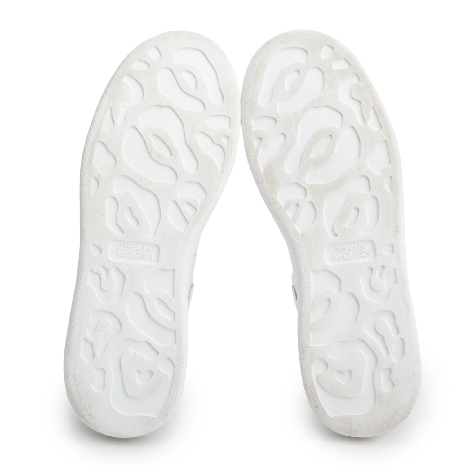 Alexander McQueen White Calfskin Leather Oversized Sneakers, Men's Size 42 w/ Box
