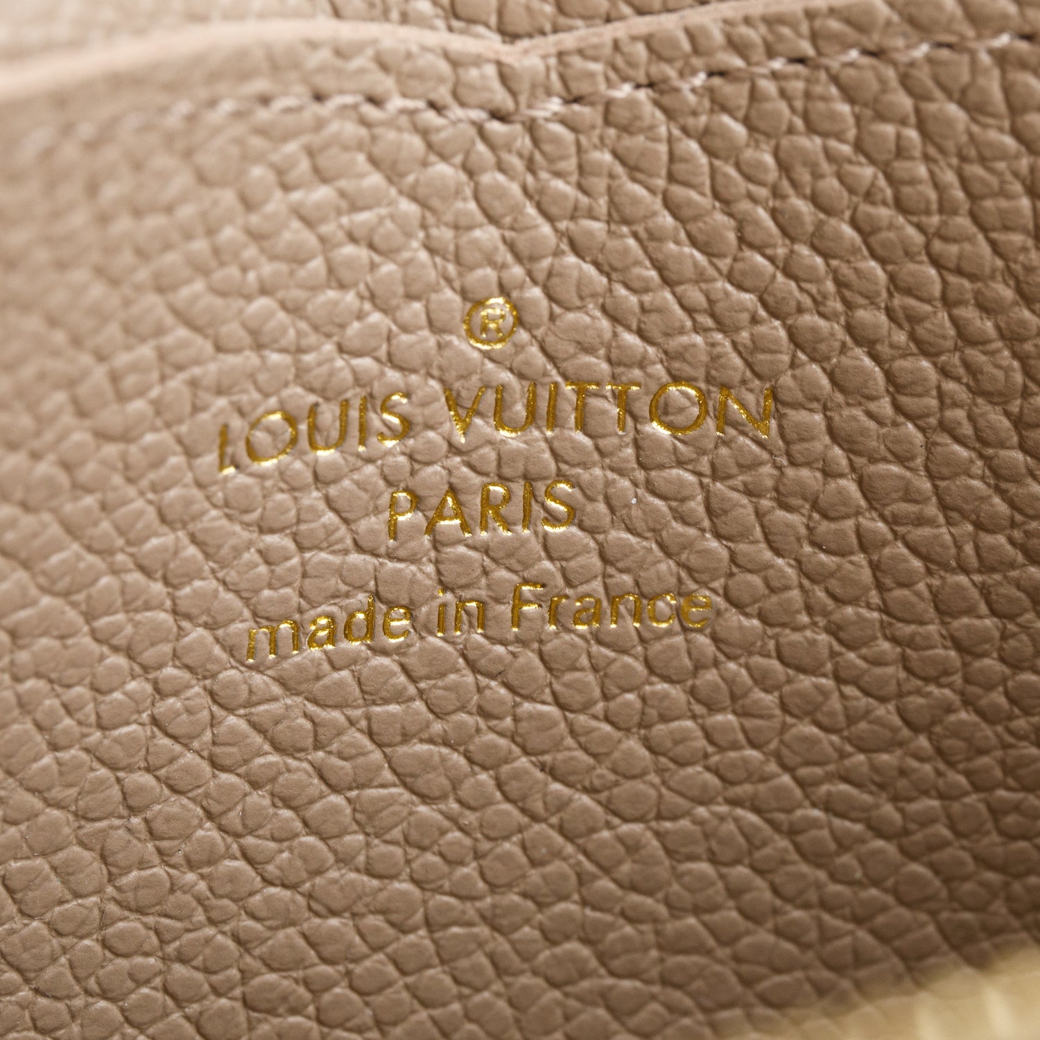 Louis Vuitton taupe Monogram Empreinte Leather Zippy Coin Purse w/ Box