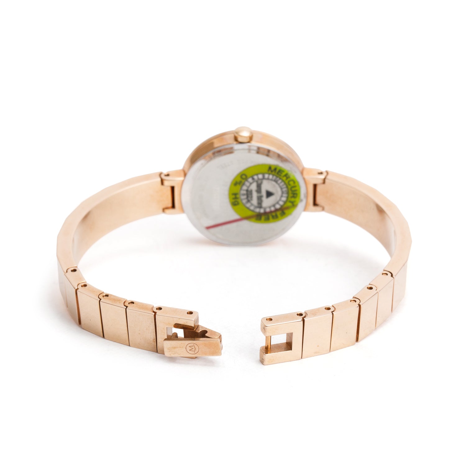 Movado Rose Gold-Plated Stainless Steel Novella 24 MM Quartz Watch Mother of Pearl Dial w/ Box