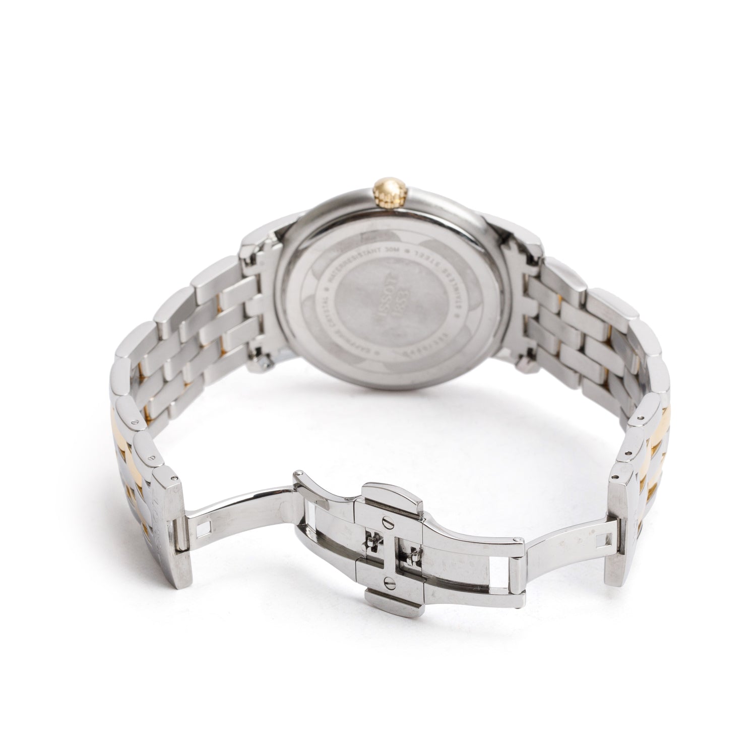 Tissot Two-Tone Stainless Steel Ballade III 39.5 MM Quartz Watch Silver Dial