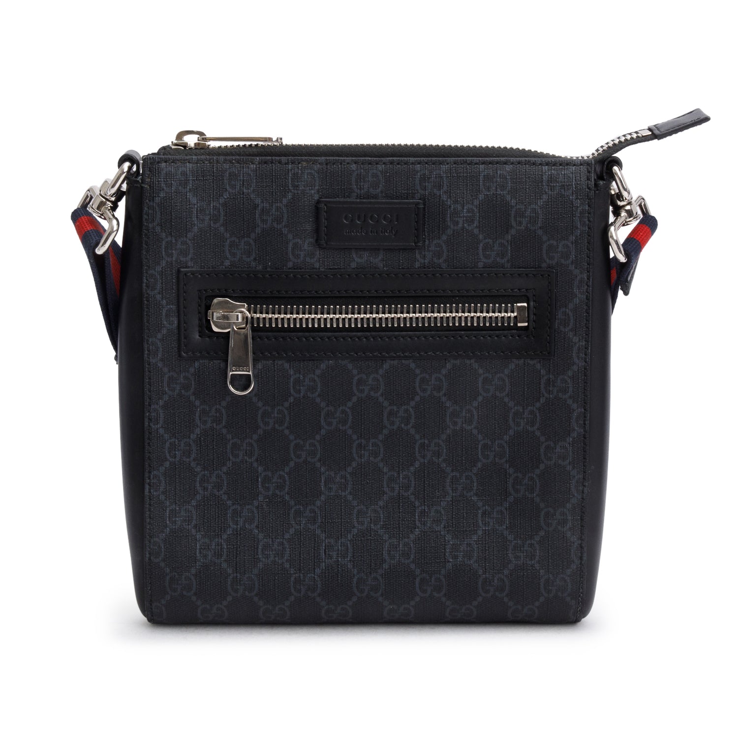 Gucci Black GG Supreme Small Messenger Bag